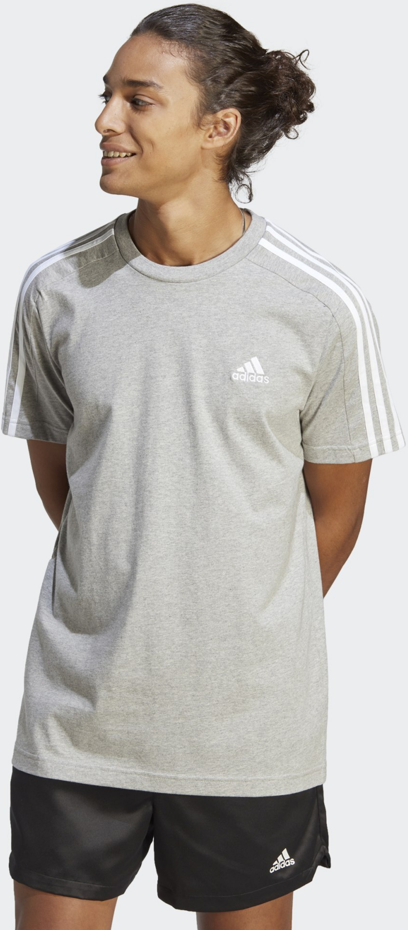 ADIDAS, Adidas Essentials Single Jersey 3-stripes Tee