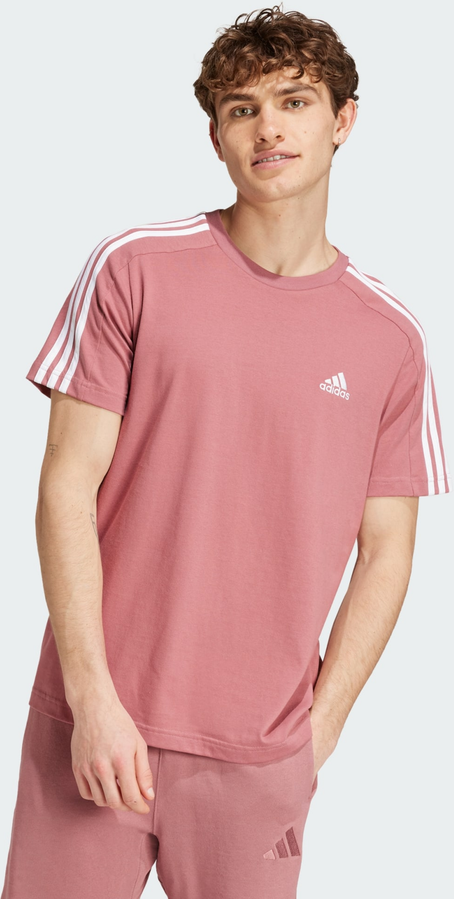 ADIDAS, Adidas Essentials Single Jersey 3-stripes Tee