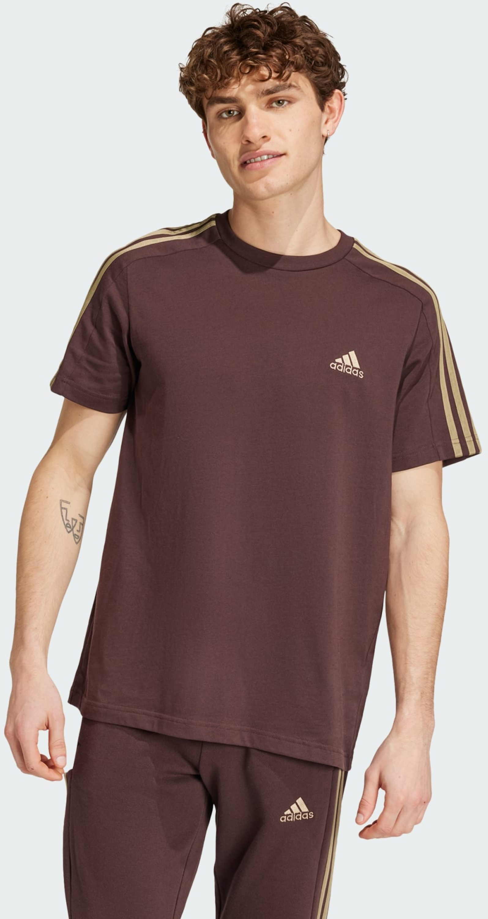 ADIDAS, Adidas Essentials Single Jersey 3-stripes Tee