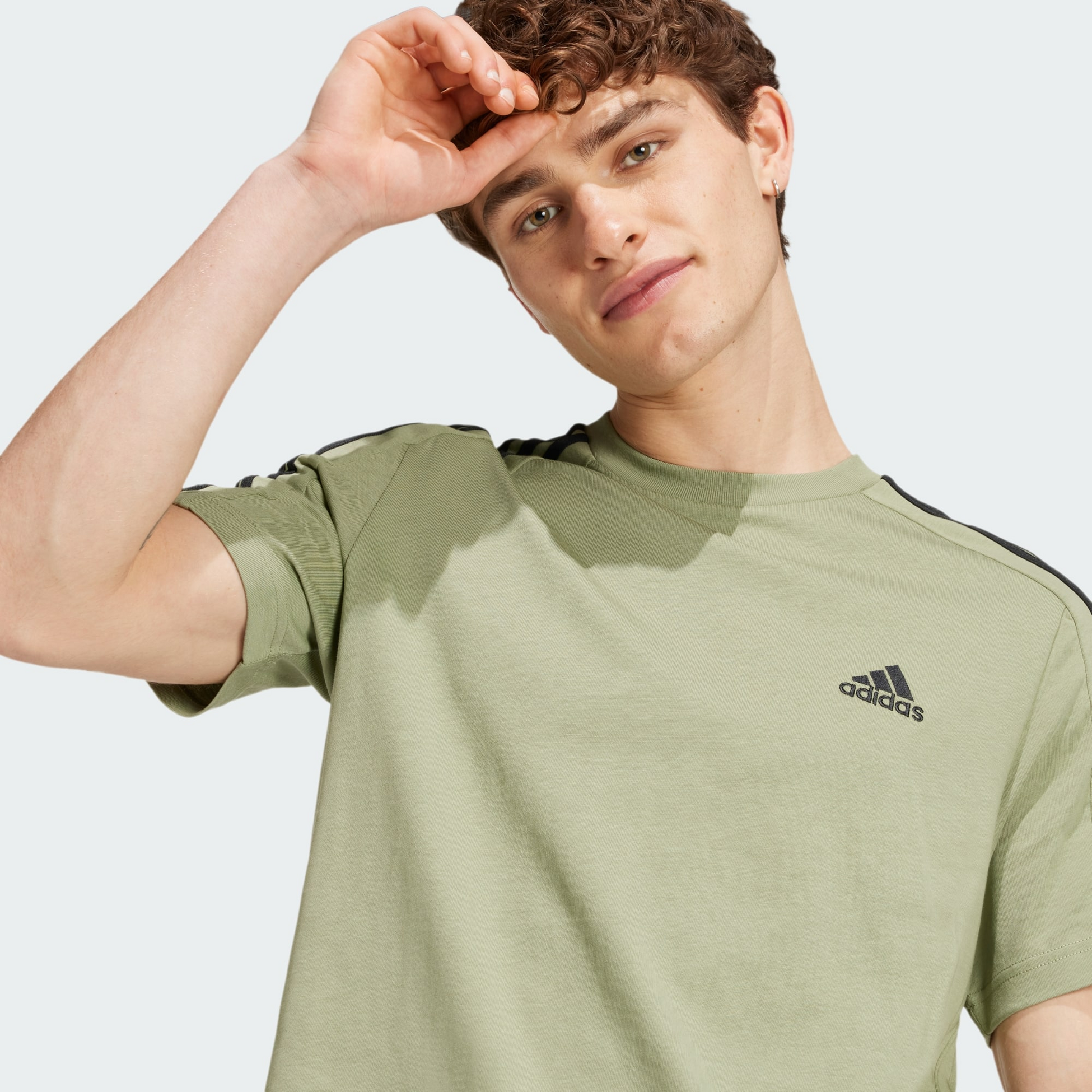 ADIDAS, Adidas Essentials Single Jersey 3-stripes Tee