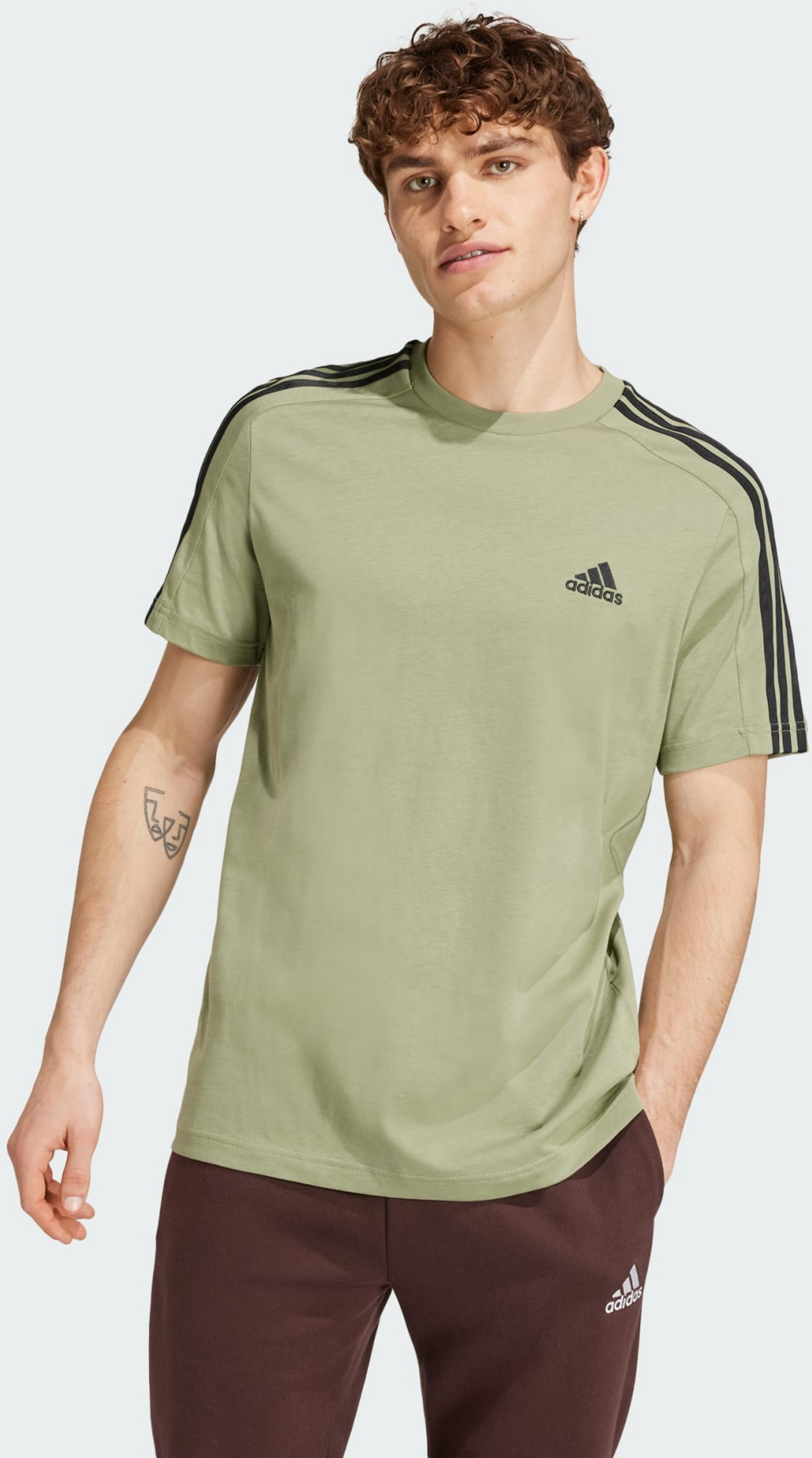 ADIDAS, Adidas Essentials Single Jersey 3-stripes Tee