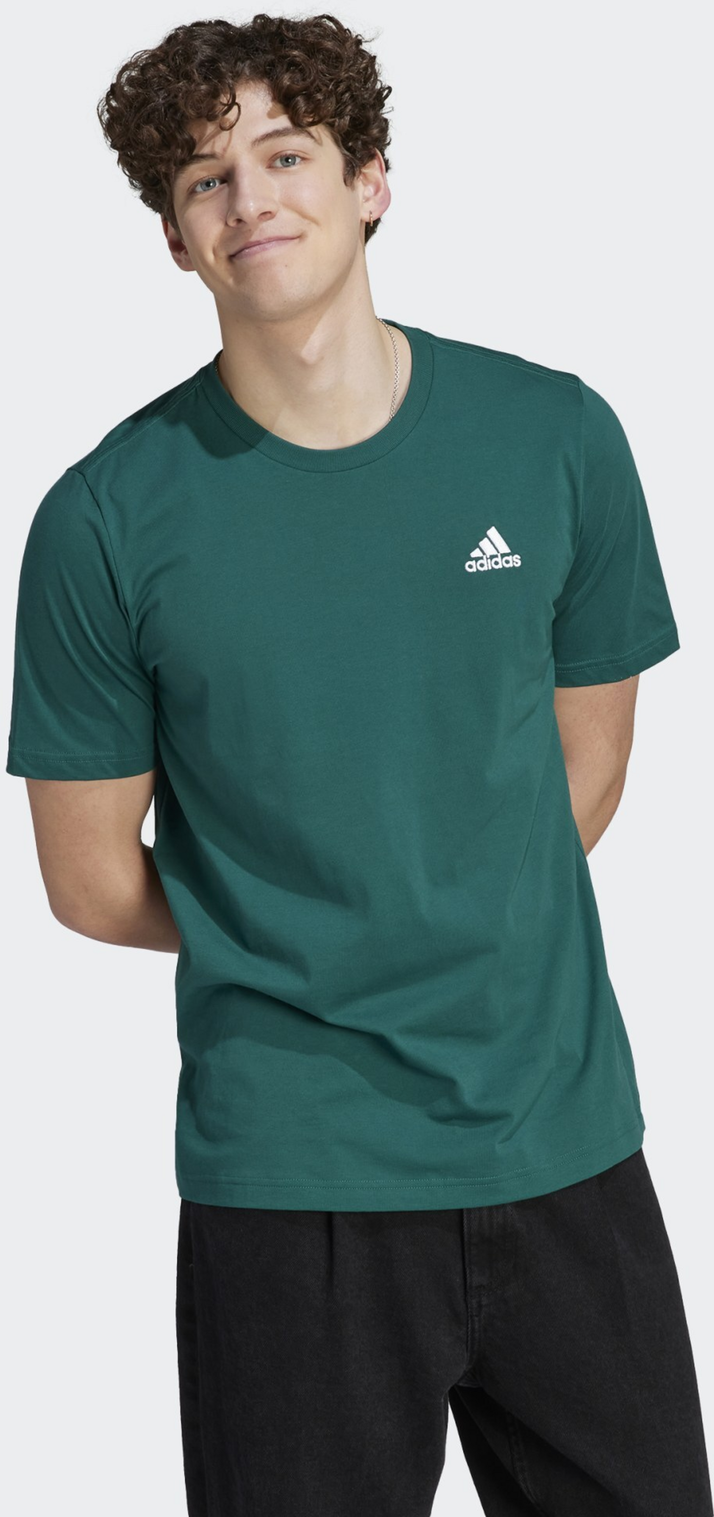 ADIDAS, Adidas Essentials Single Jersey Embroidered Small Logo Tee