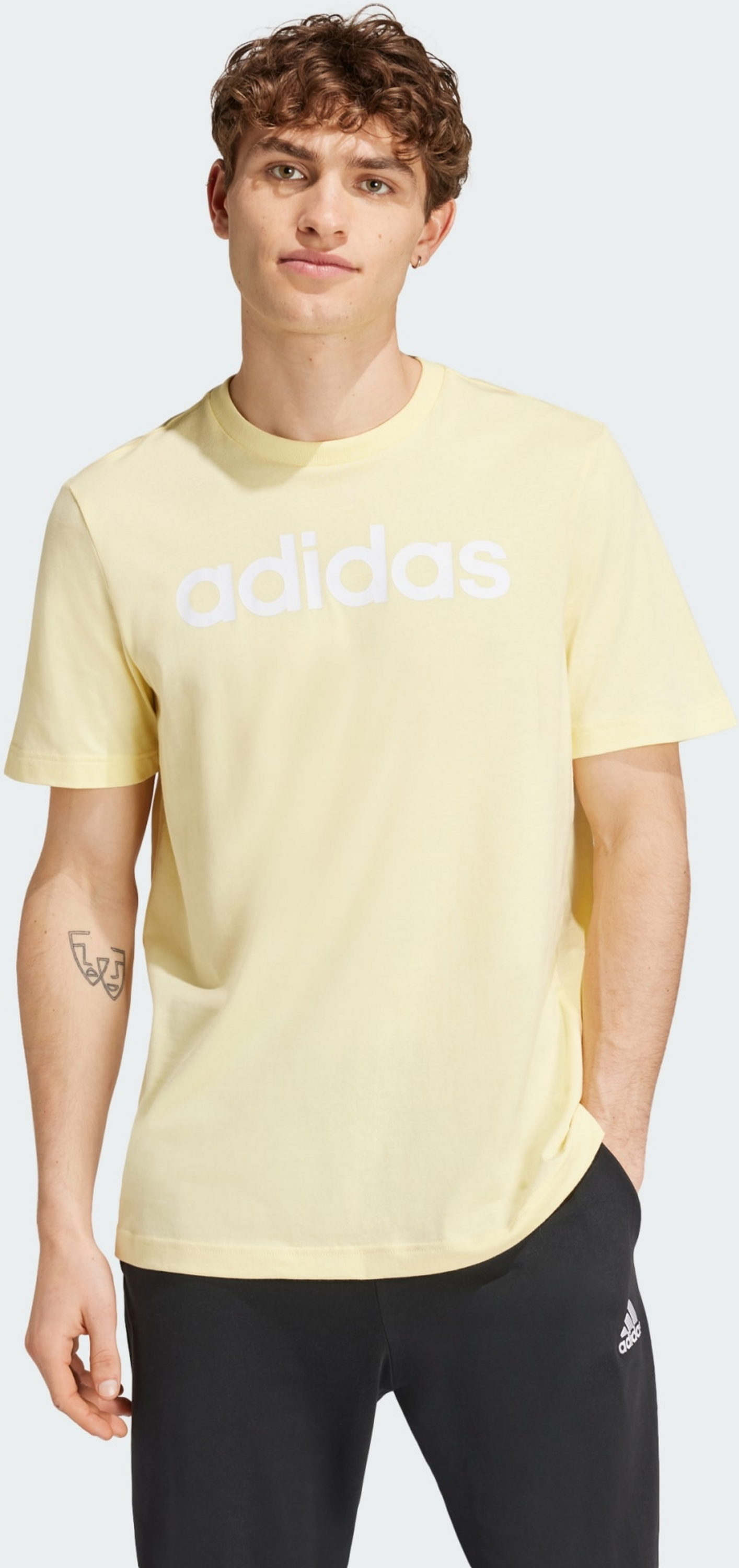 ADIDAS, Adidas Essentials Single Jersey Linear Embroidered Logo Tee