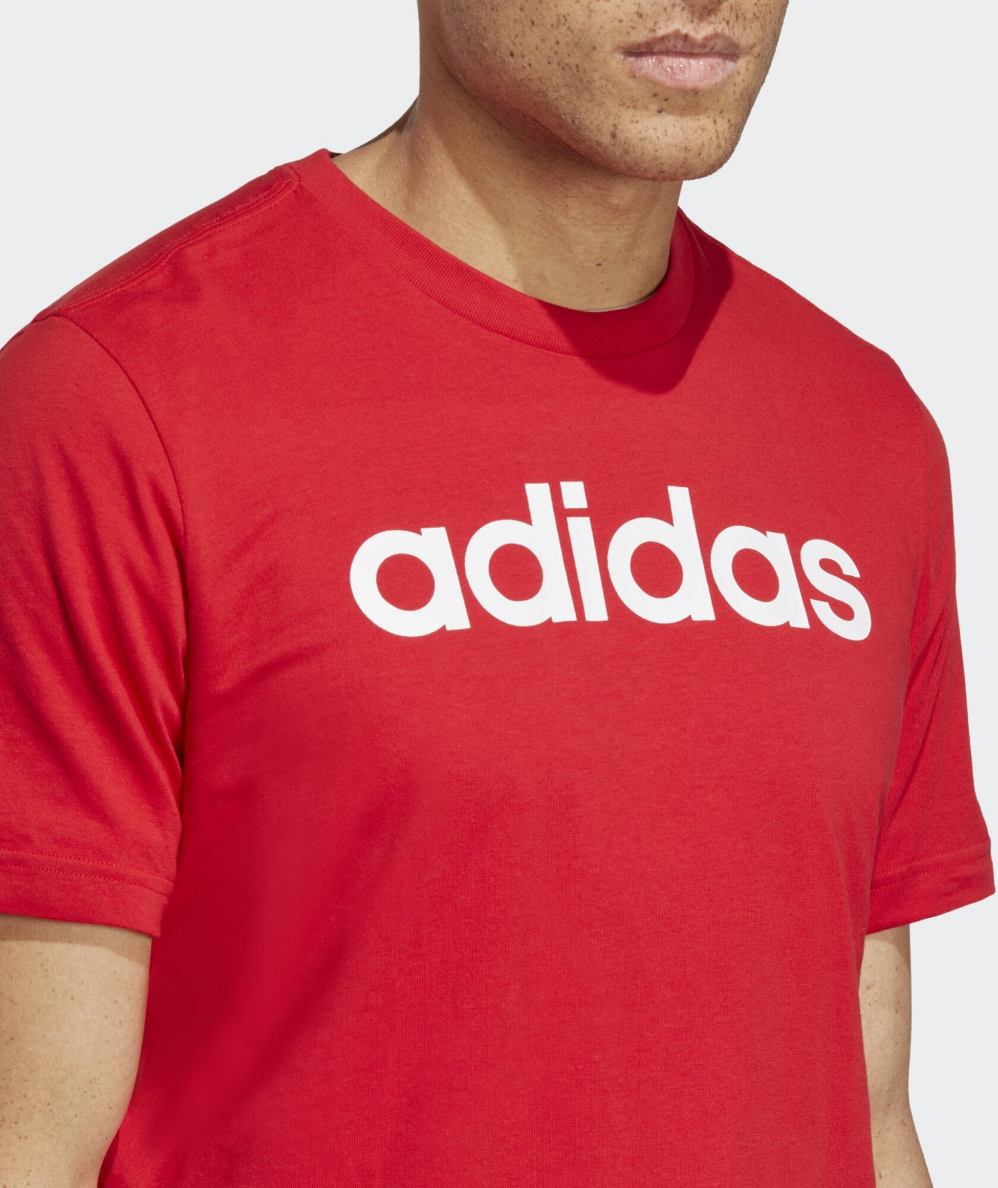 ADIDAS, Adidas Essentials Single Jersey Linear Embroidered Logo Tee