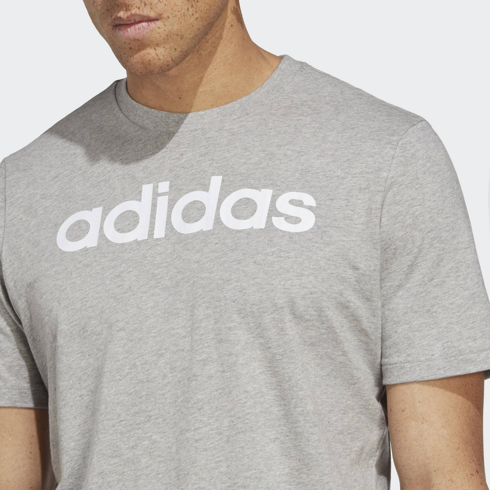 ADIDAS, Adidas Essentials Single Jersey Linear Embroidered Logo Tee