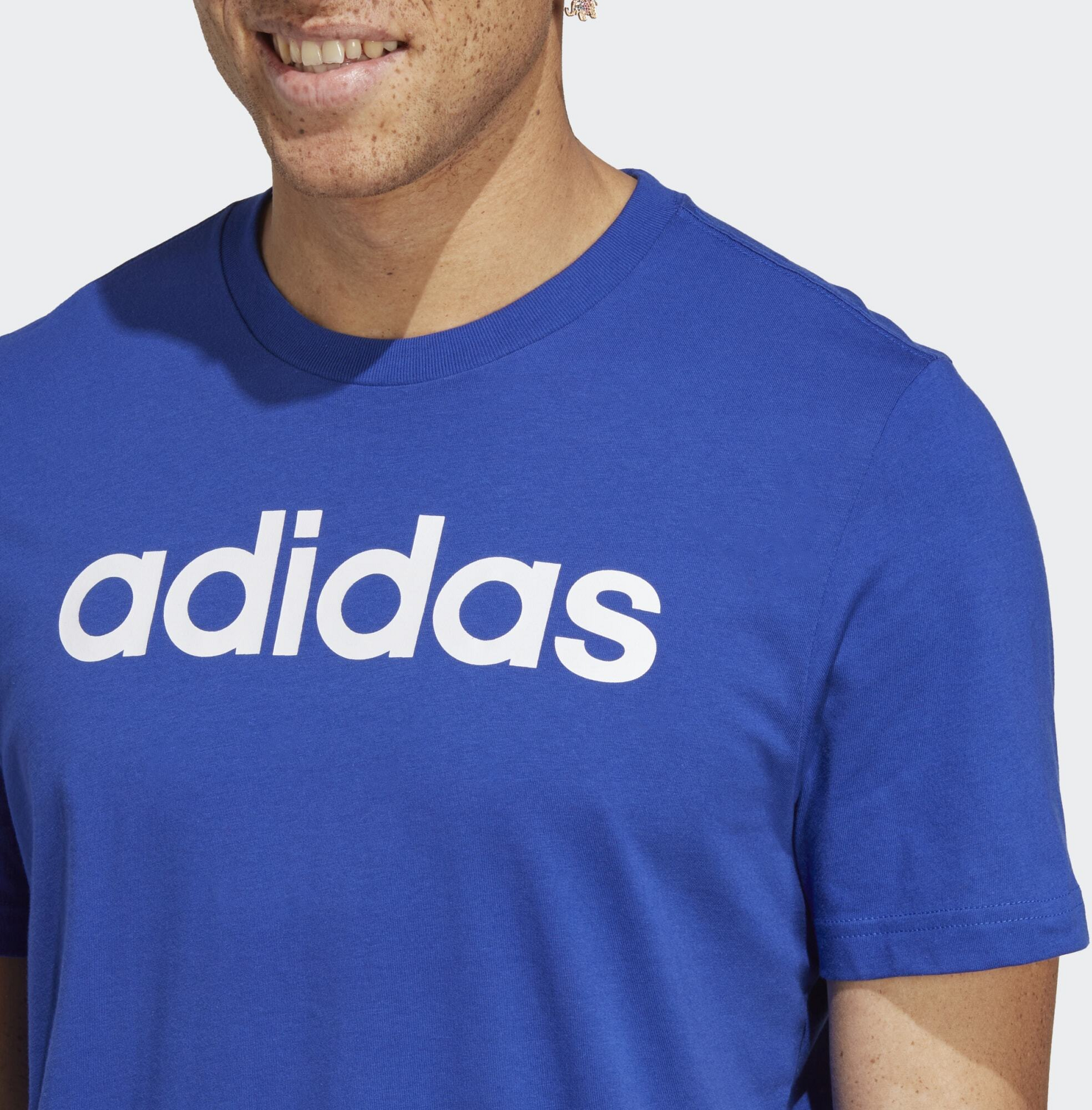 ADIDAS, Adidas Essentials Single Jersey Linear Embroidered Logo Tee