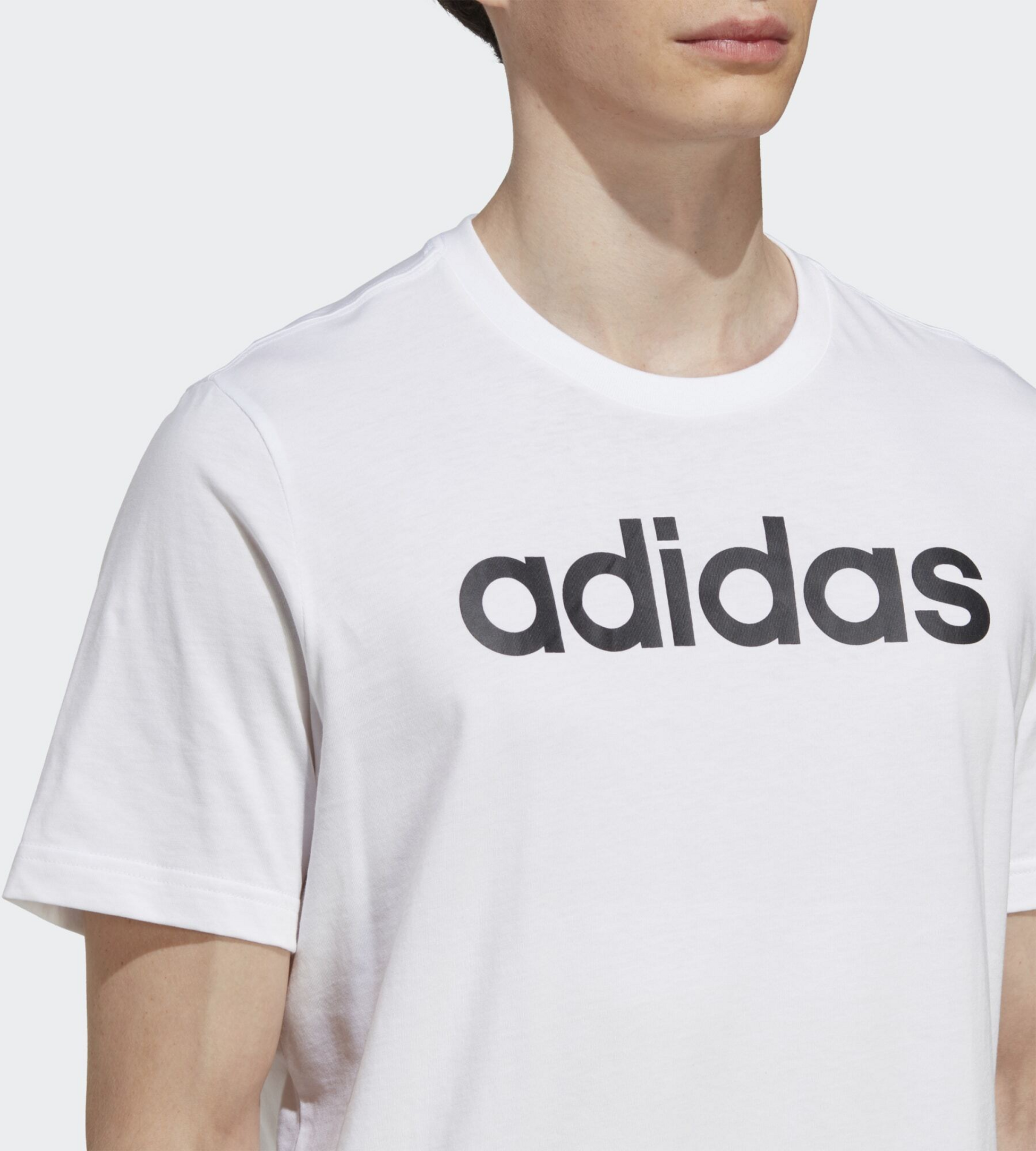 ADIDAS, Adidas Essentials Single Jersey Linear Embroidered Logo Tee