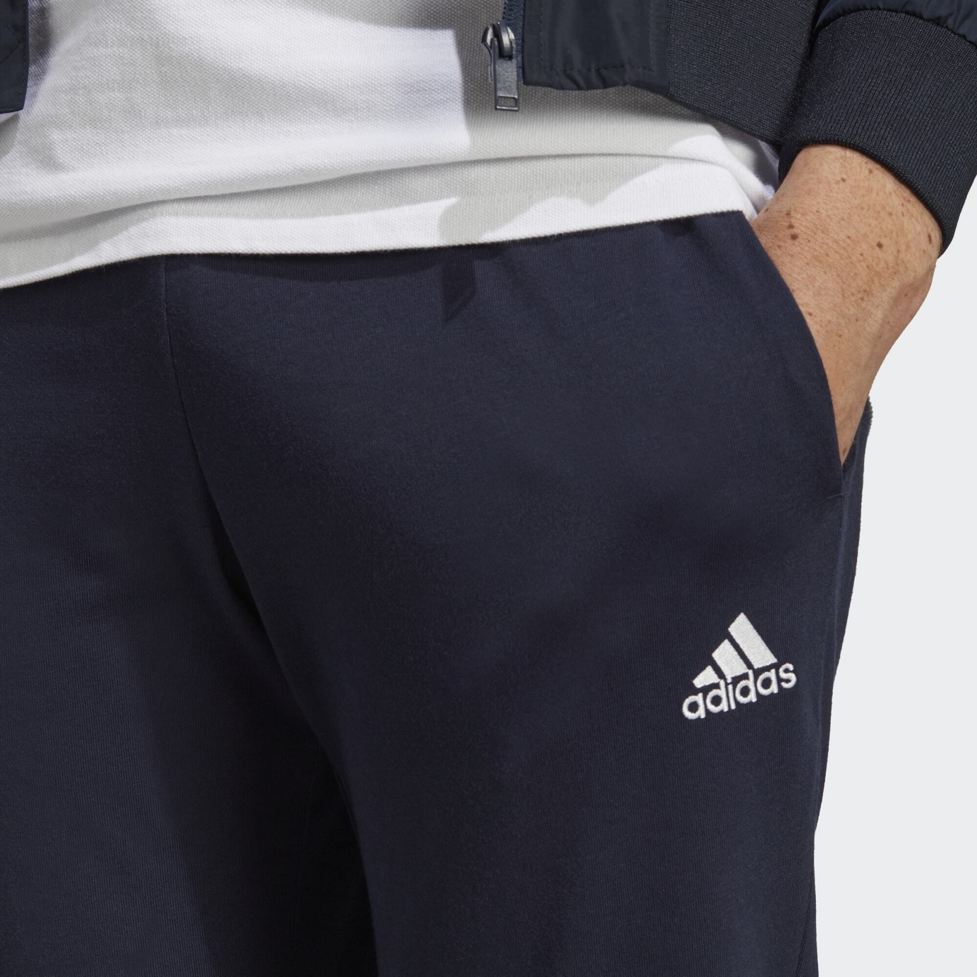 ADIDAS, Adidas Essentials Single Jersey Tapered Elasticized Cuff Logo Pants