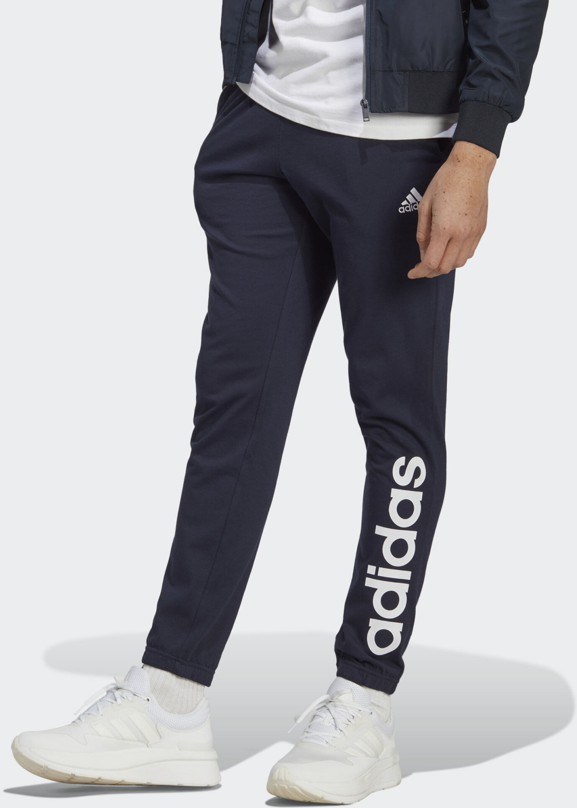 ADIDAS, Adidas Essentials Single Jersey Tapered Elasticized Cuff Logo Pants