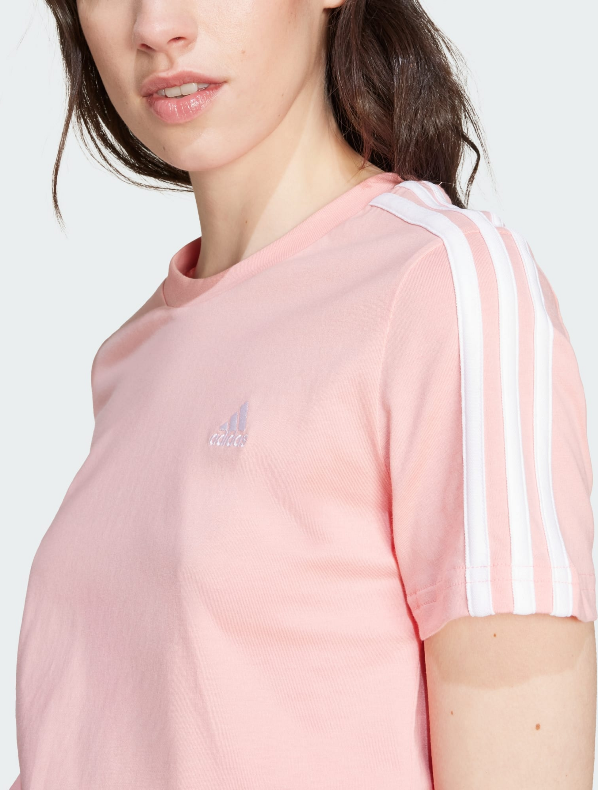 ADIDAS, Adidas Essentials Slim 3-stripes Tee