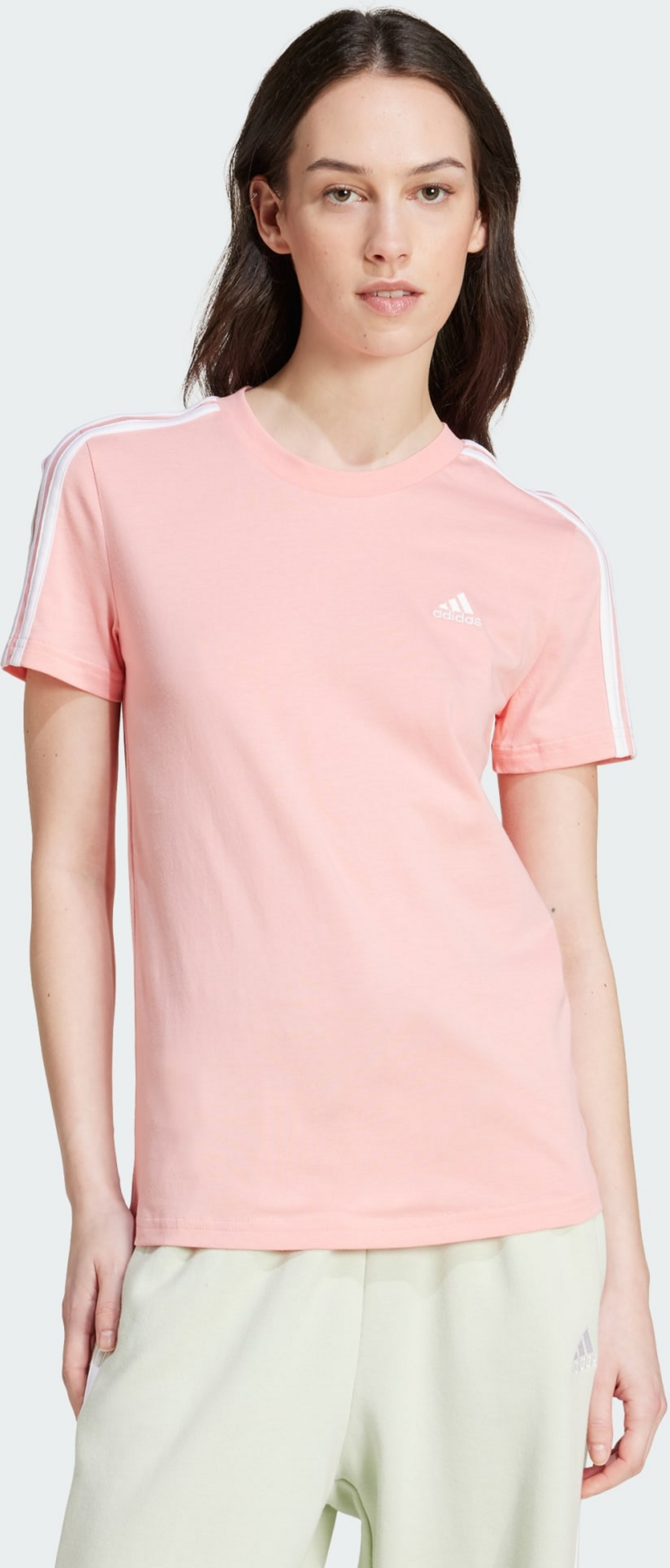 ADIDAS, Adidas Essentials Slim 3-stripes Tee