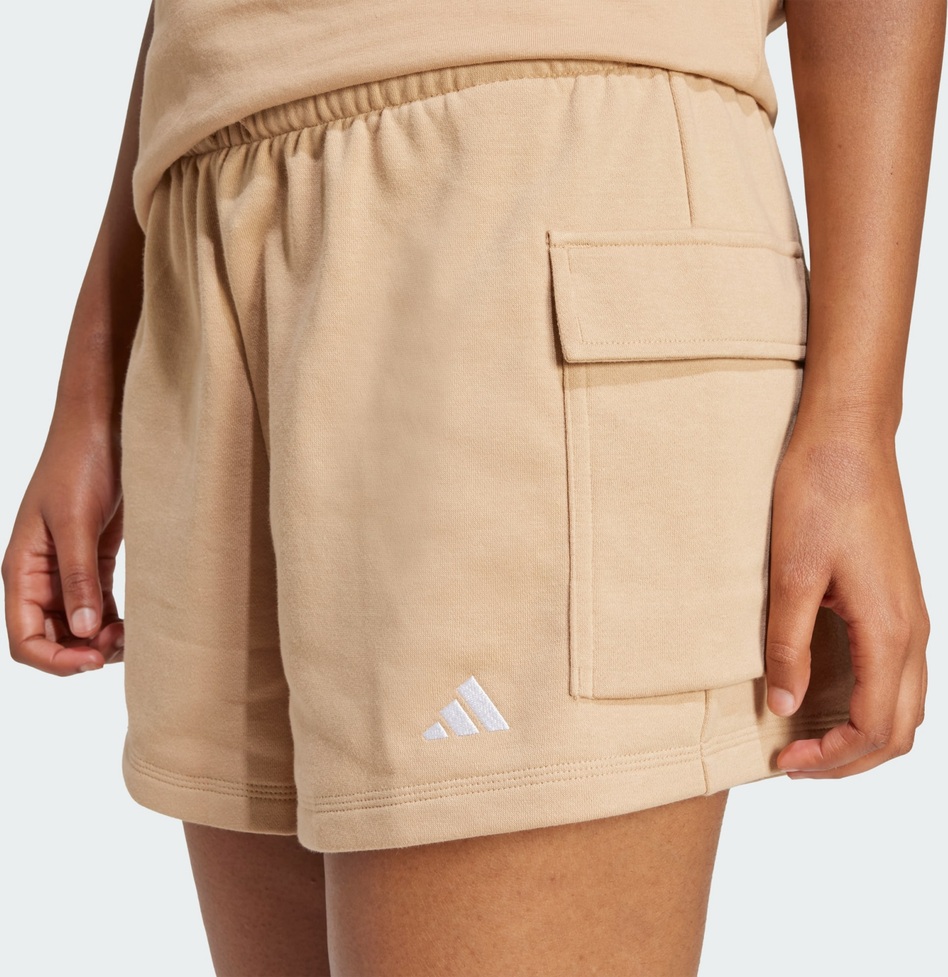ADIDAS, Adidas Essentials Small Logo French Terry Cargoshorts
