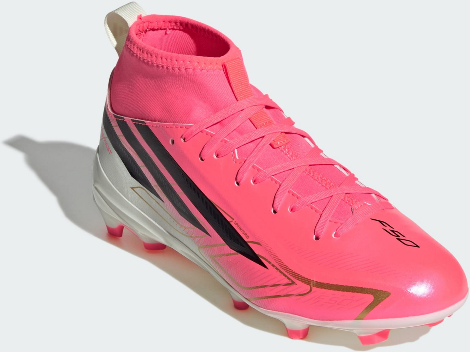 ADIDAS, Adidas F50 Hyperfast League Mid Firm Ground Fotbollsskor F&ouml;r Barn