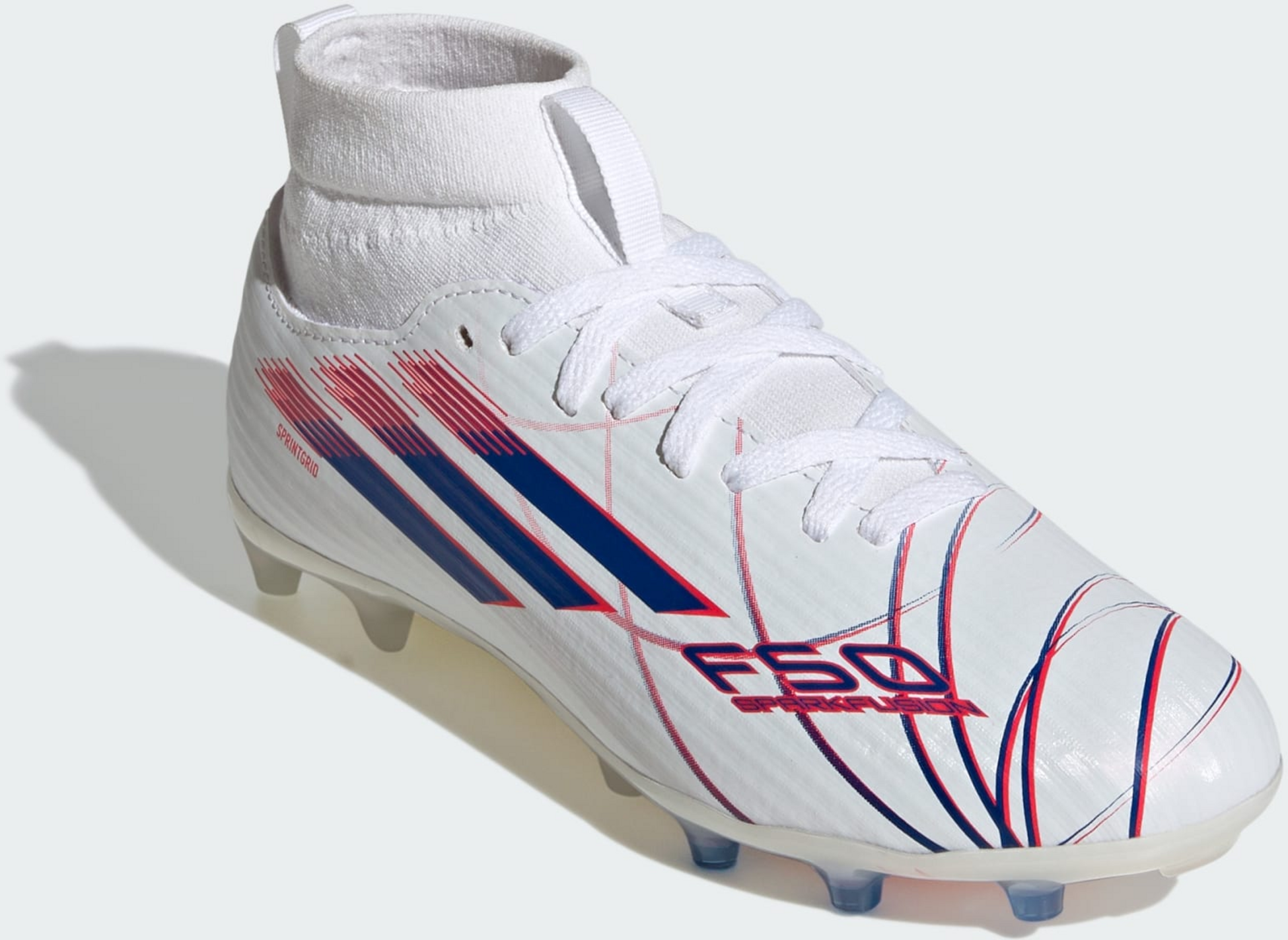 ADIDAS, Adidas F50 Sparkfusion League Mid Cut Firm Ground / Artificial Ground-fotbollsskor F&ouml;r Barn