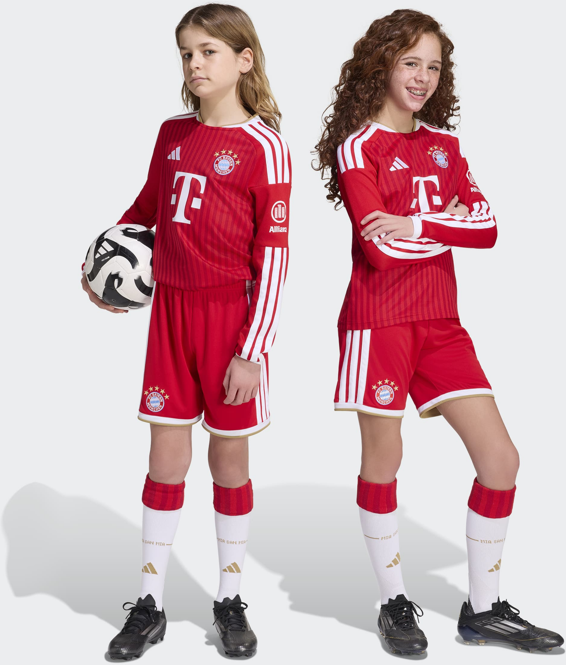 ADIDAS, Adidas Fc Bayern 26/27 L&aring;ng&auml;rmad Hemmatr&ouml;ja F&ouml;r Barn