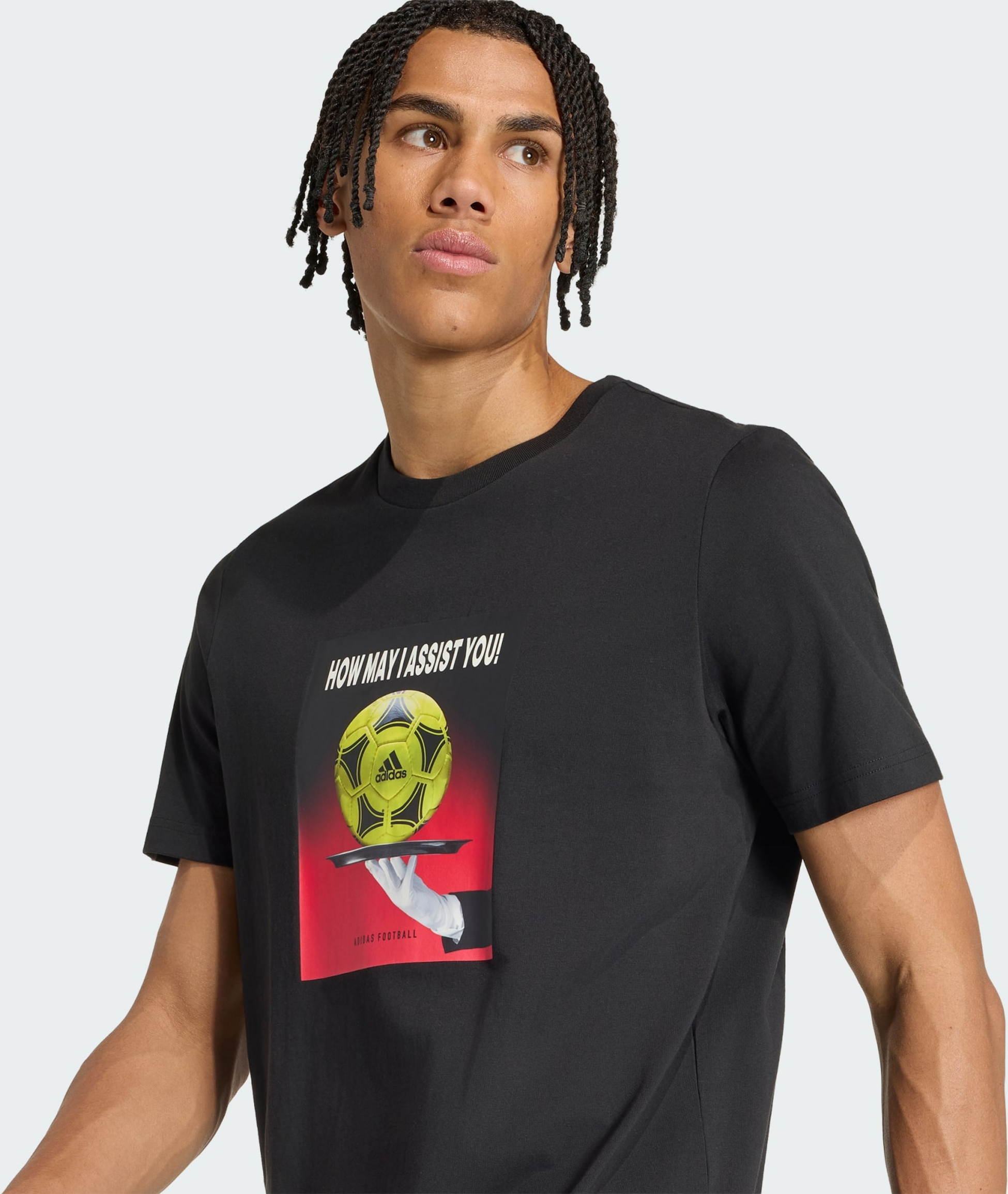 ADIDAS, Adidas Foorball Slogan T-shirt Med Grafik