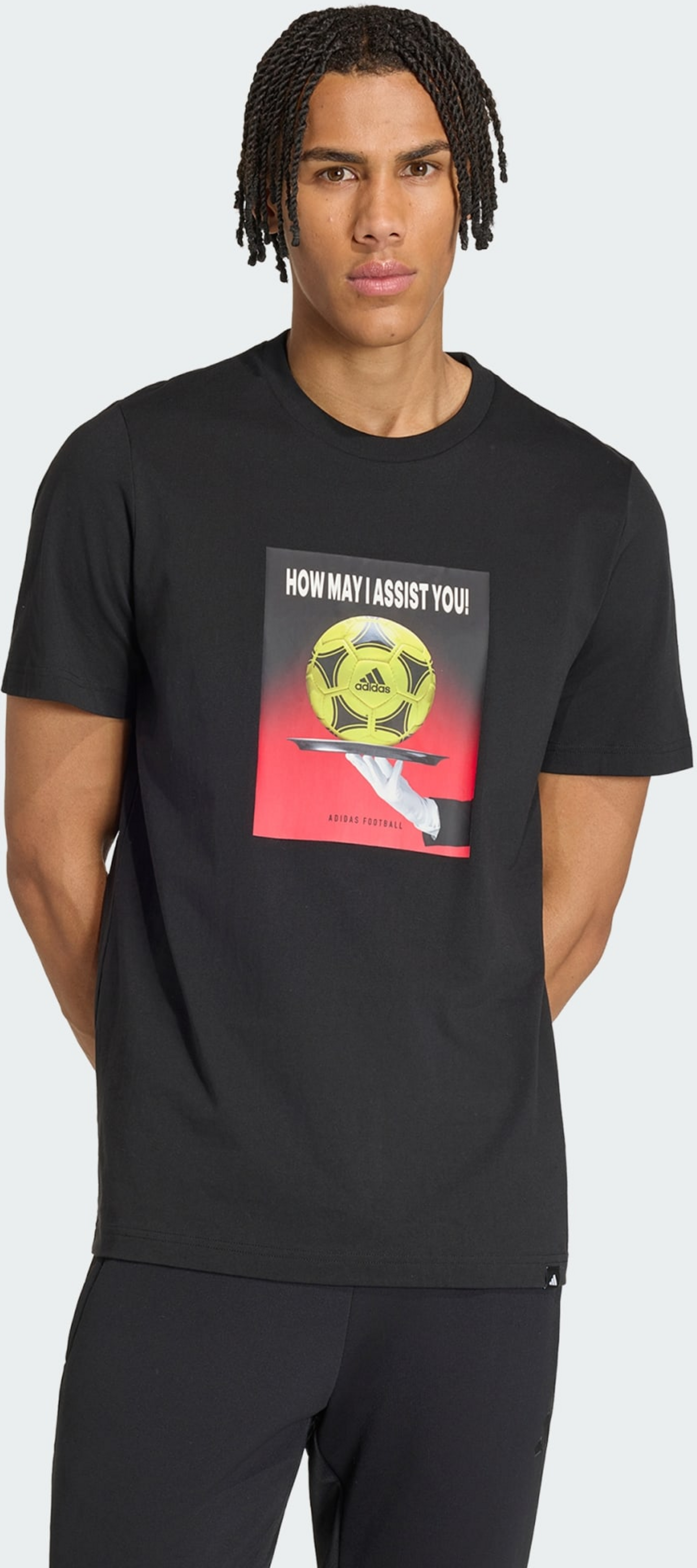 ADIDAS, Adidas Foorball Slogan T-shirt Med Grafik