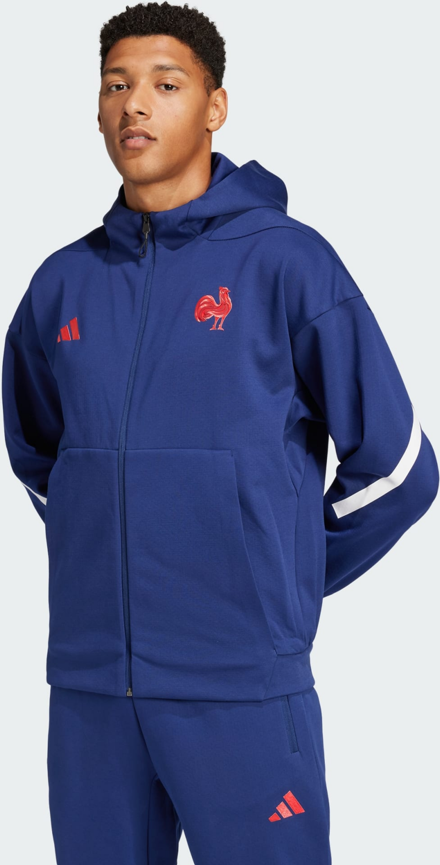 ADIDAS, Adidas France Travel Z.n.e. Full-zip Hooded Träningsjacka