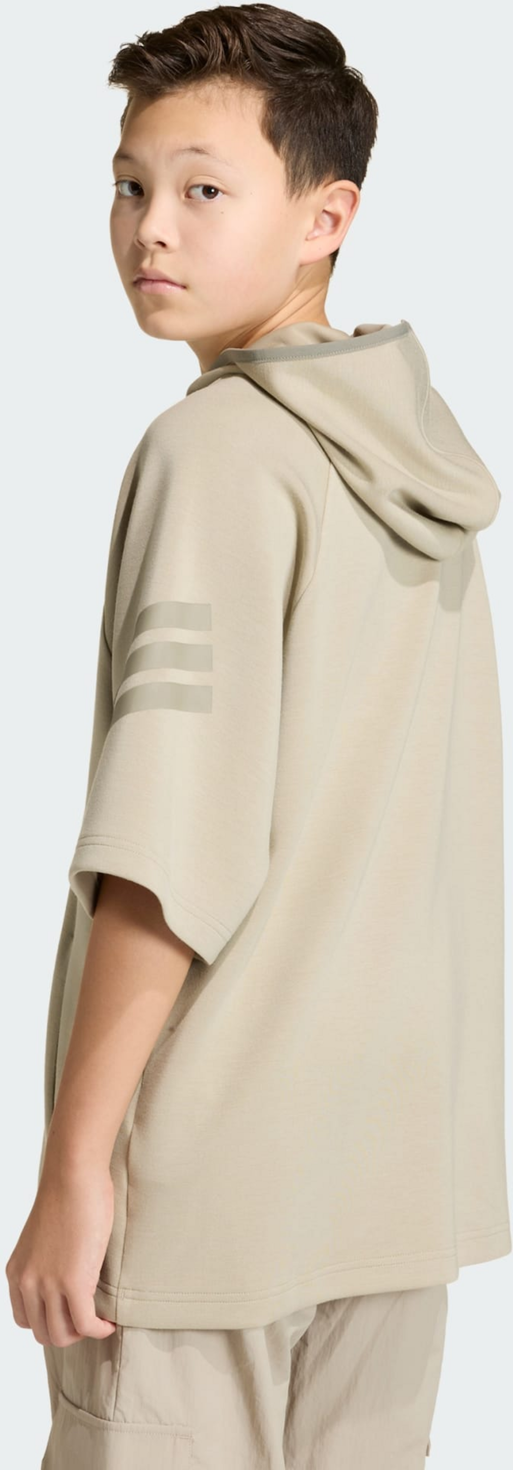 ADIDAS, Adidas Future Icons 3 Stripes Short Sleeve Hoodie