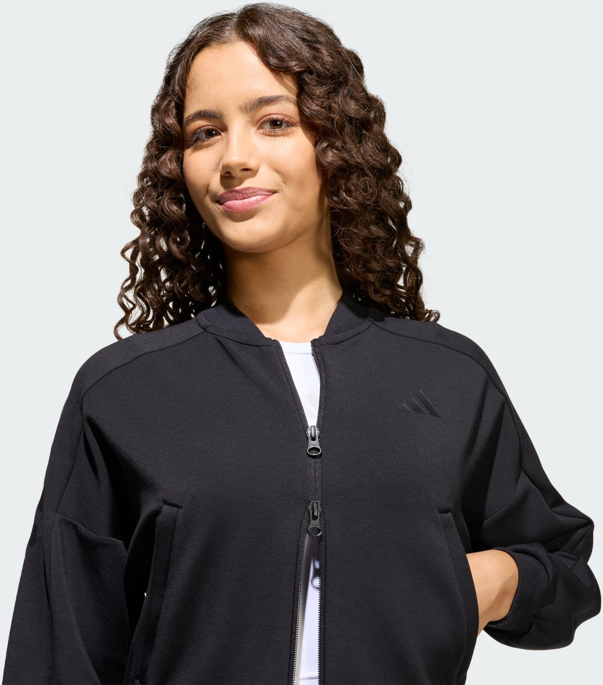 ADIDAS, Adidas Future Icons 3 Stripes Tr&auml;ningsjacka Med Hel Dragkedja