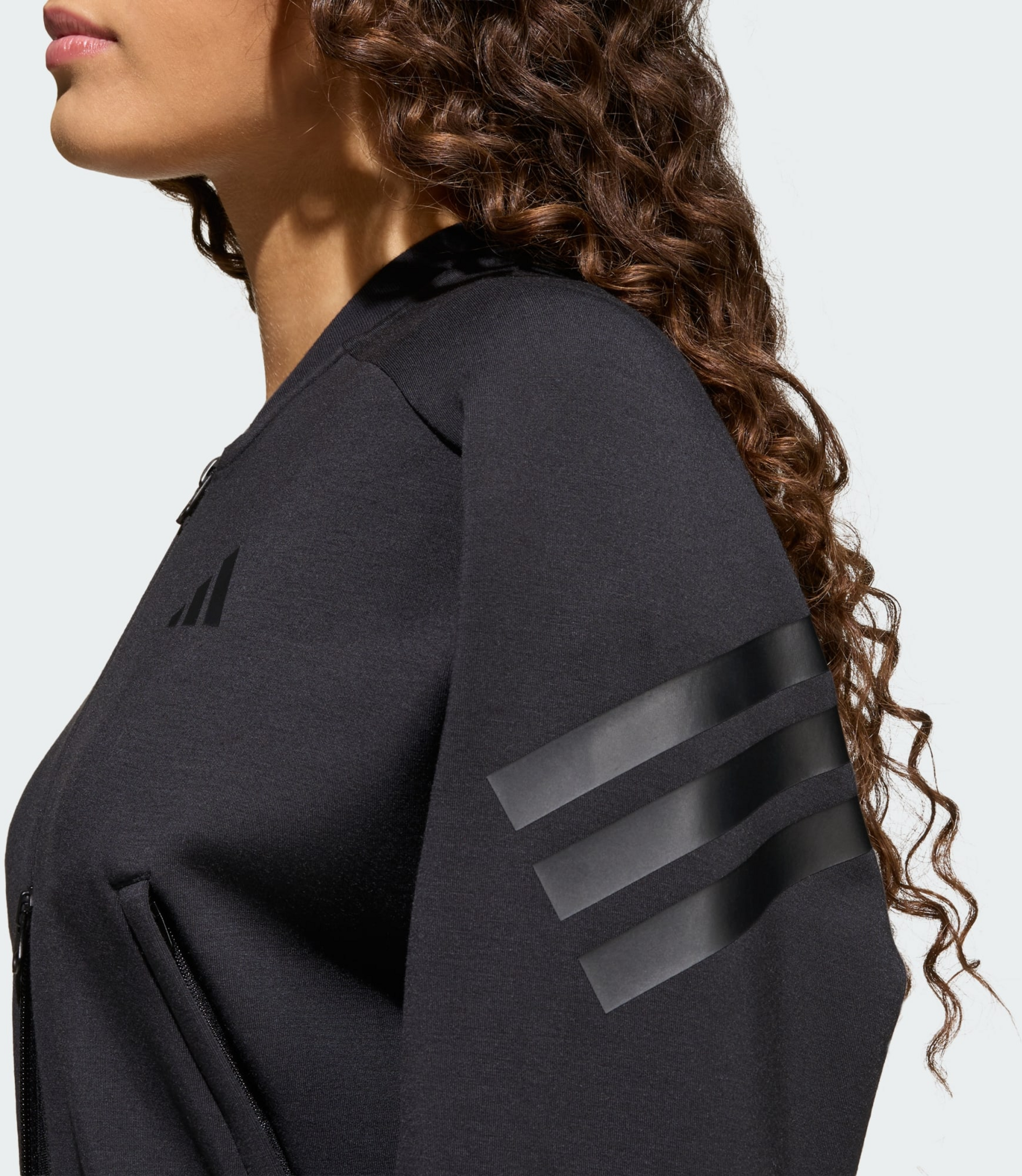 ADIDAS, Adidas Future Icons 3 Stripes Tr&auml;ningsjacka Med Hel Dragkedja