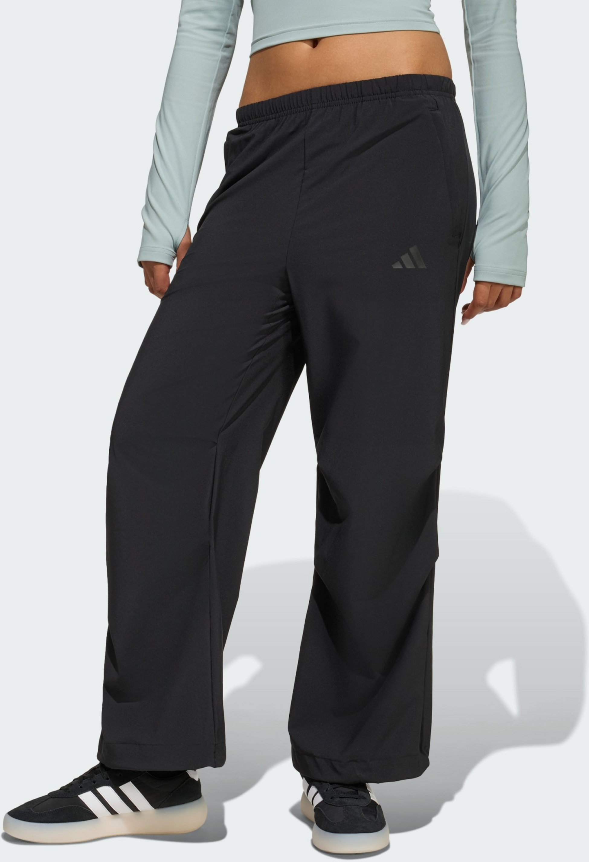 ADIDAS, Adidas Future Icons Vävda Byxor Med Elastisk Midja Och Vida Ben