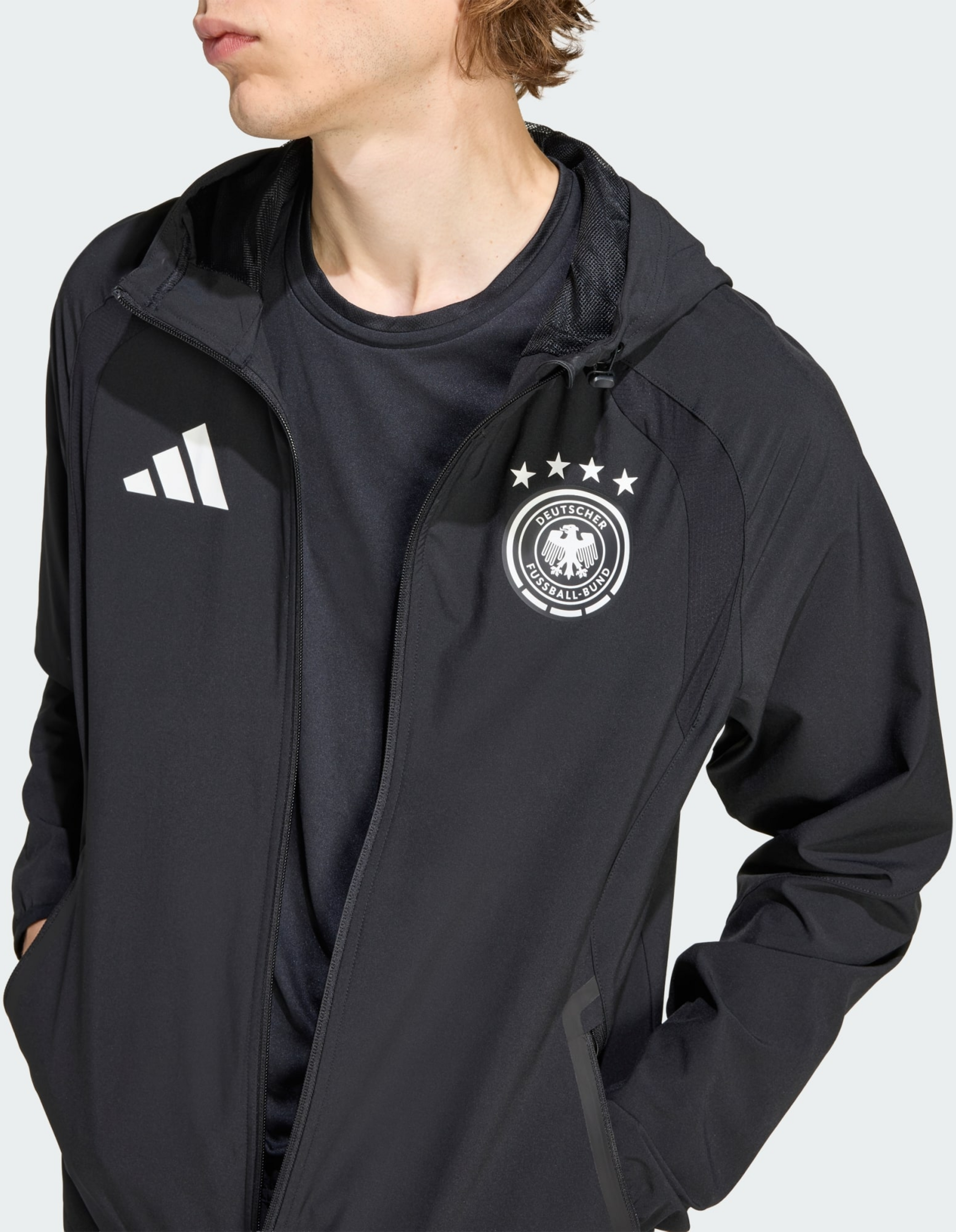 ADIDAS, Adidas Germany Tiro Travel Full Zip Windbreaker