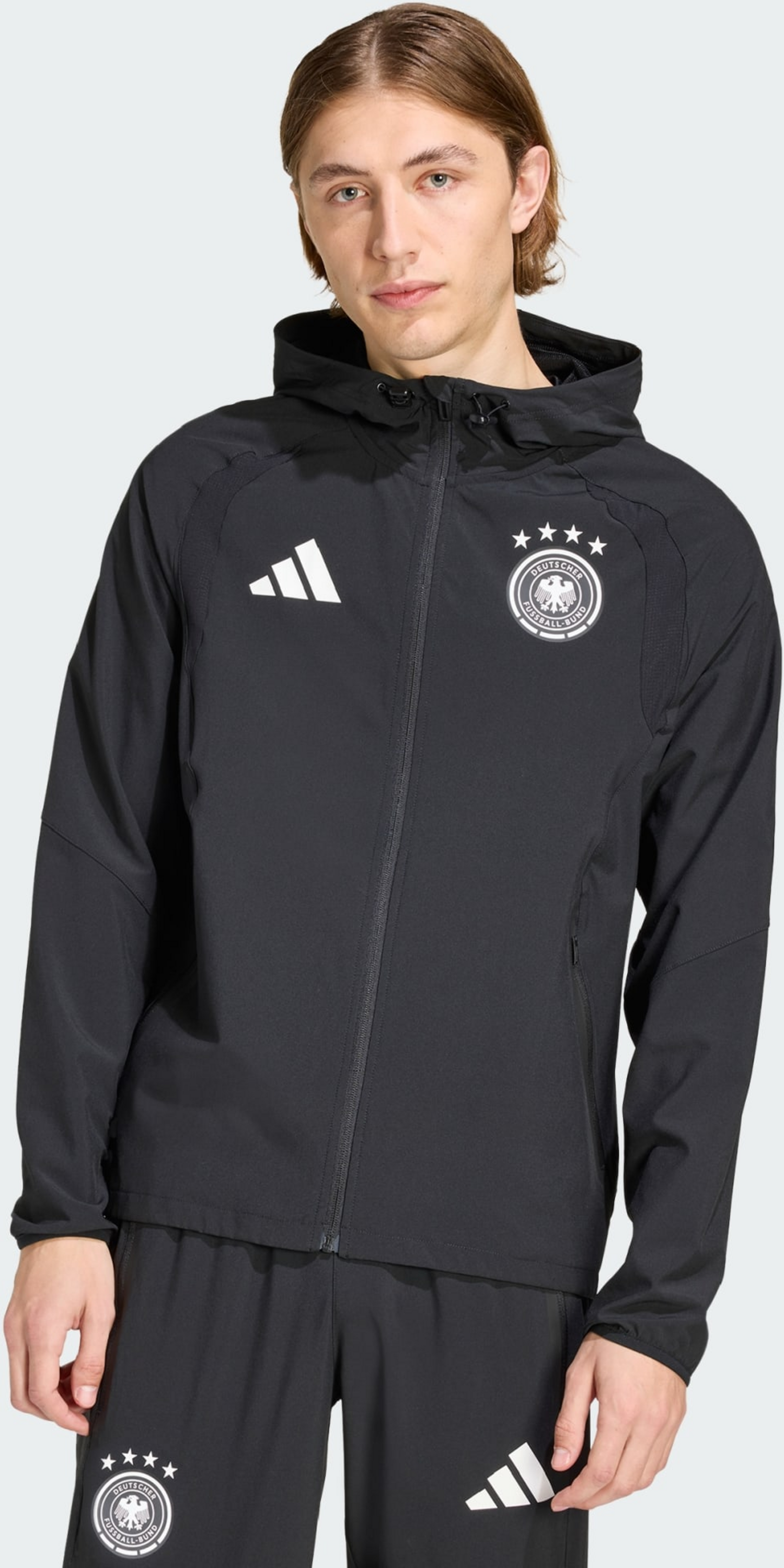 ADIDAS, Adidas Germany Tiro Travel Full Zip Windbreaker
