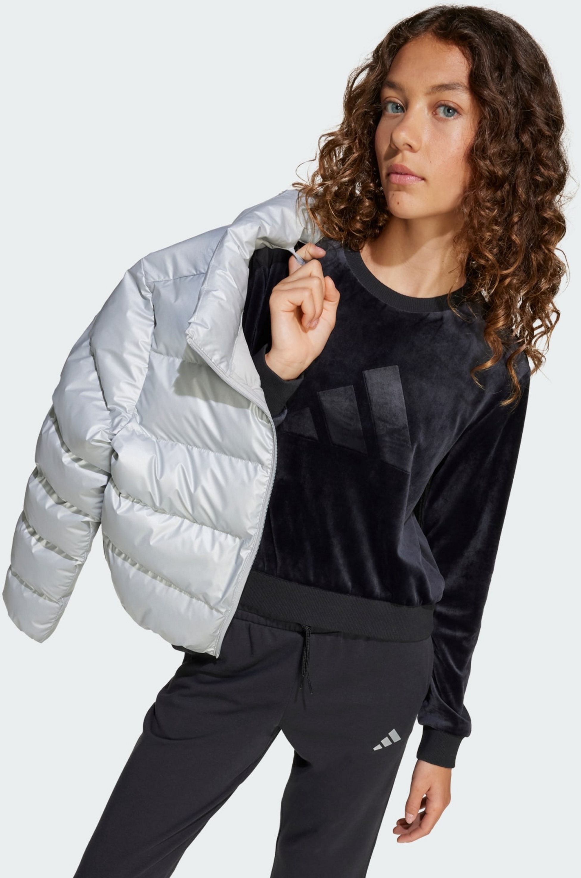 ADIDAS, Adidas Girl Holiday Glam-sweatshirt I Crop-modell