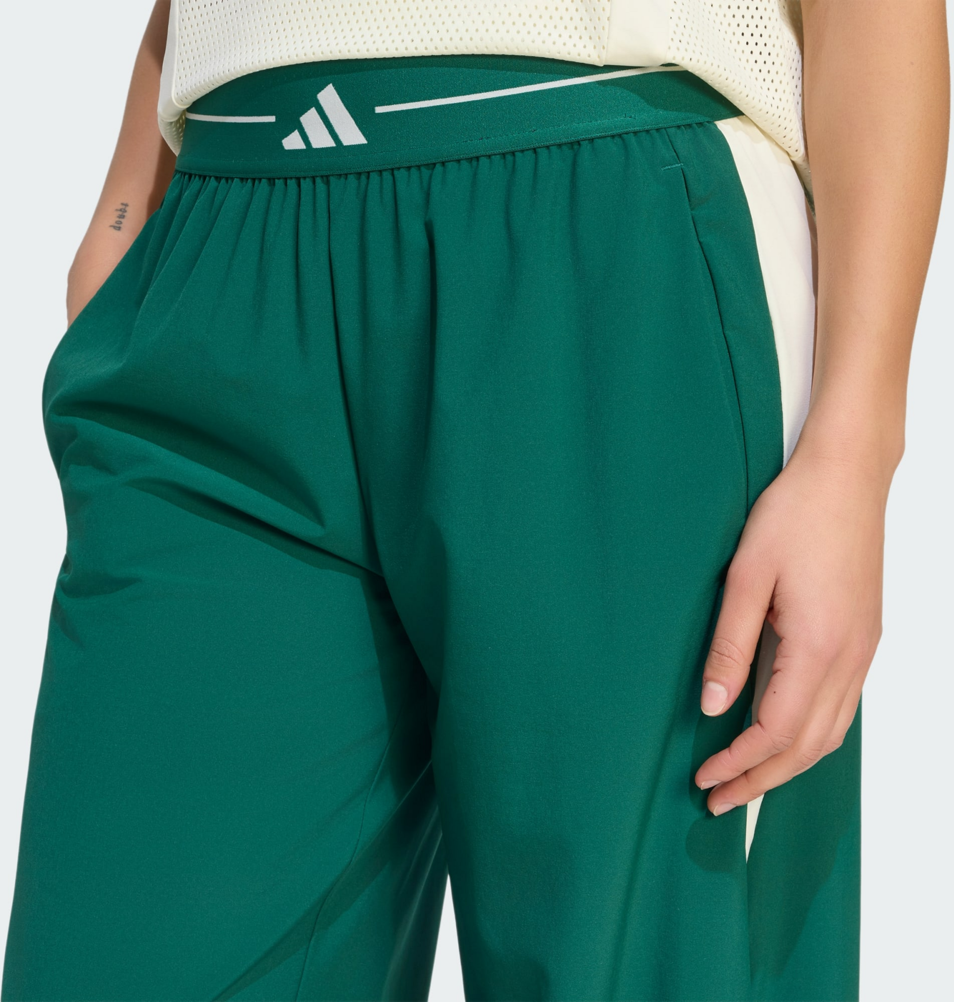 ADIDAS, Adidas Hyperglam Color Block Wide Woven Byxor