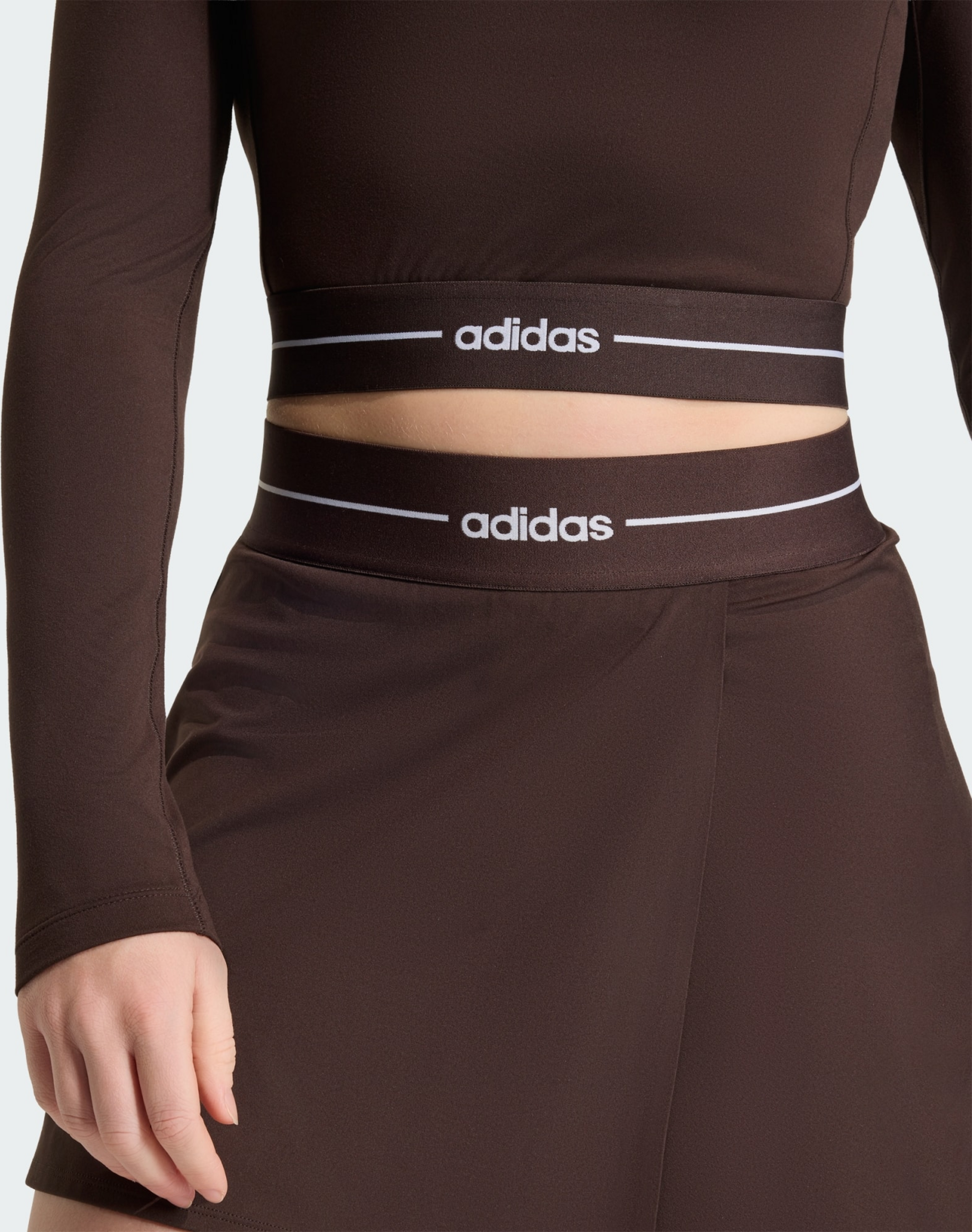 ADIDAS, Adidas Hyperglam Cropped Long Sleeve T-shirt