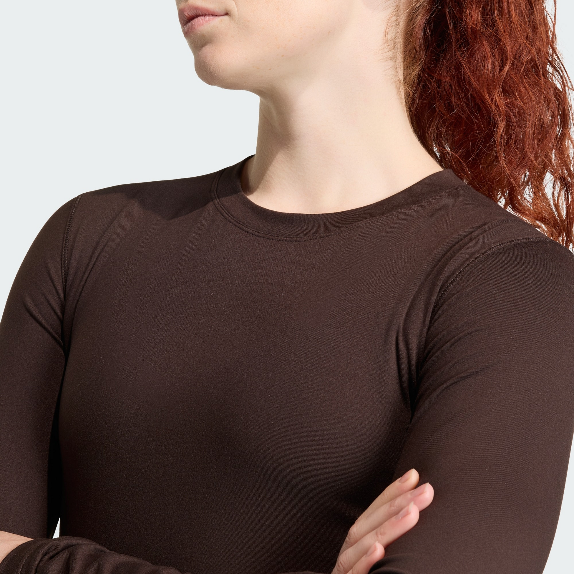 ADIDAS, Adidas Hyperglam Cropped Long Sleeve T-shirt