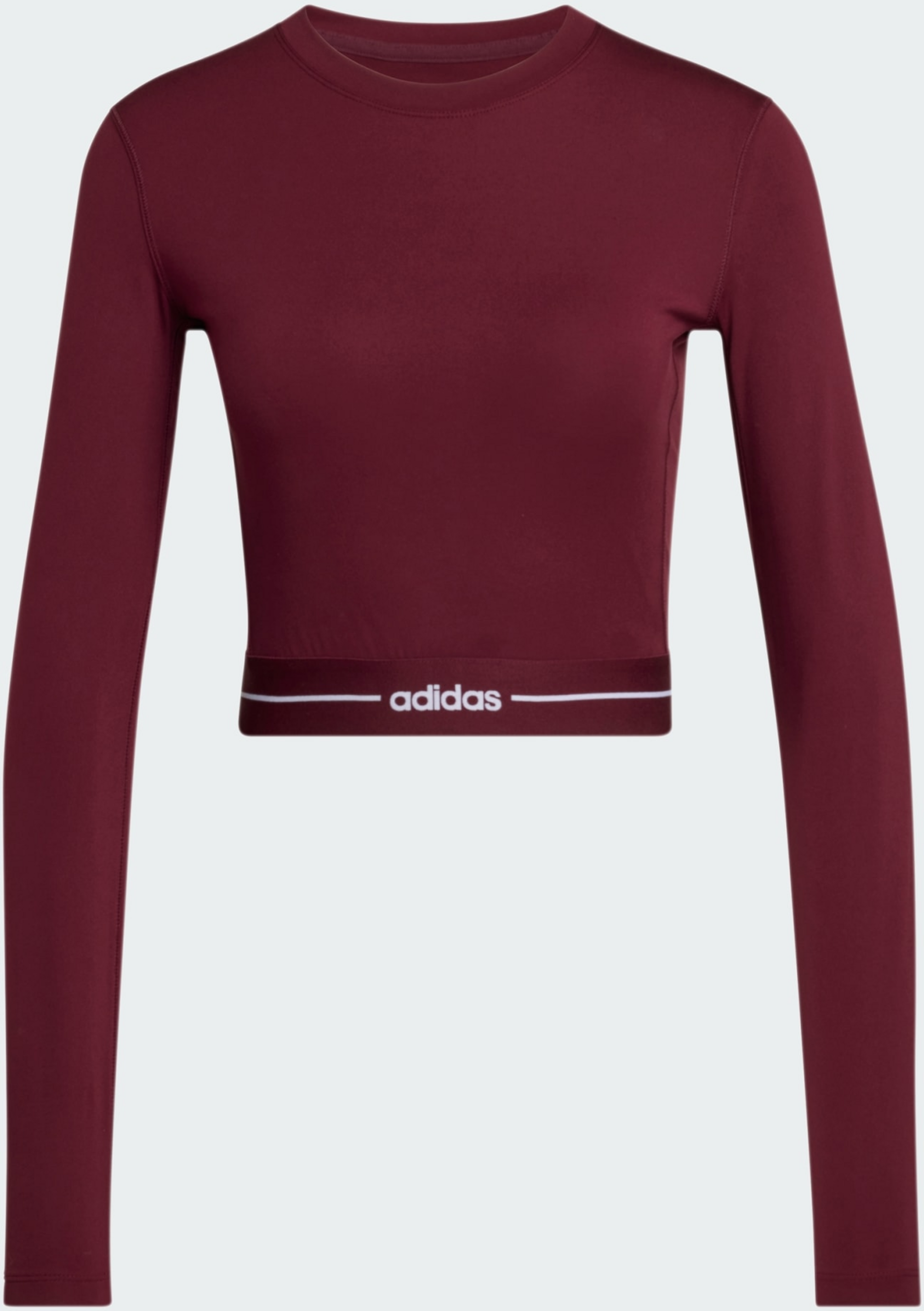ADIDAS, Adidas Hyperglam Cropped Long Sleeve T-shirt