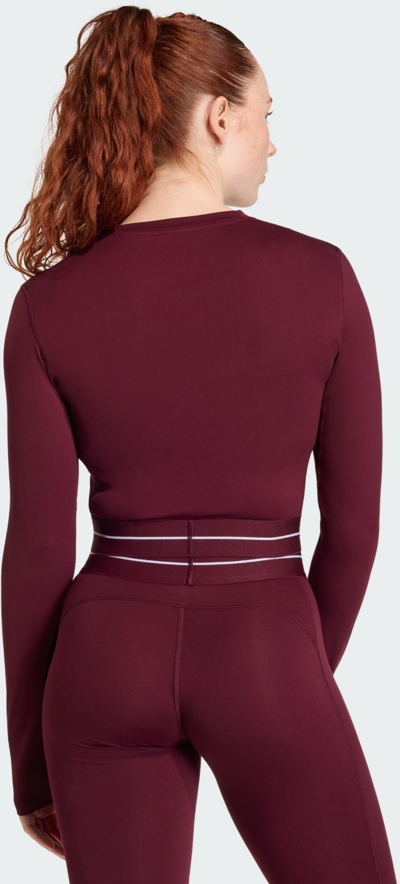 ADIDAS, Adidas Hyperglam Cropped Long Sleeve T-shirt