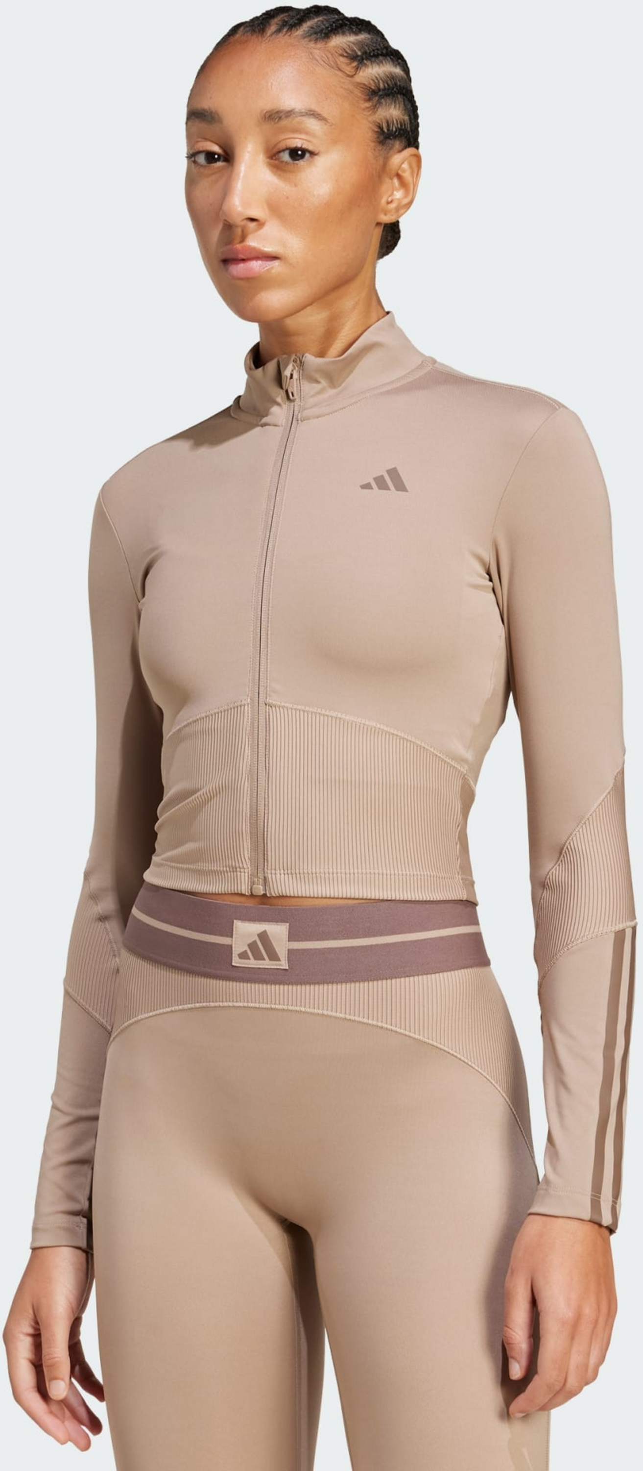 ADIDAS, Adidas Hyperglam Rib Zip Thru Cover Up