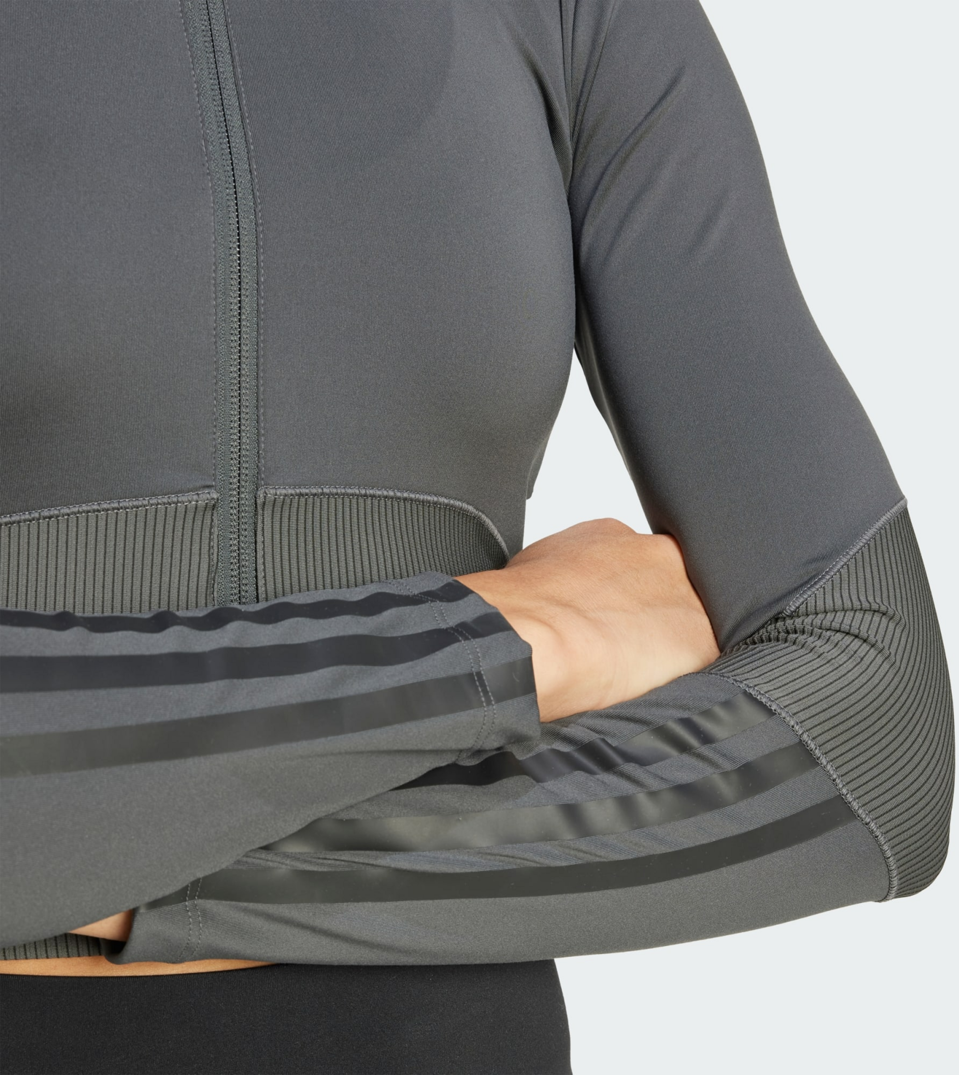 ADIDAS, Adidas Hyperglam Rib Zip Thru Cover Up