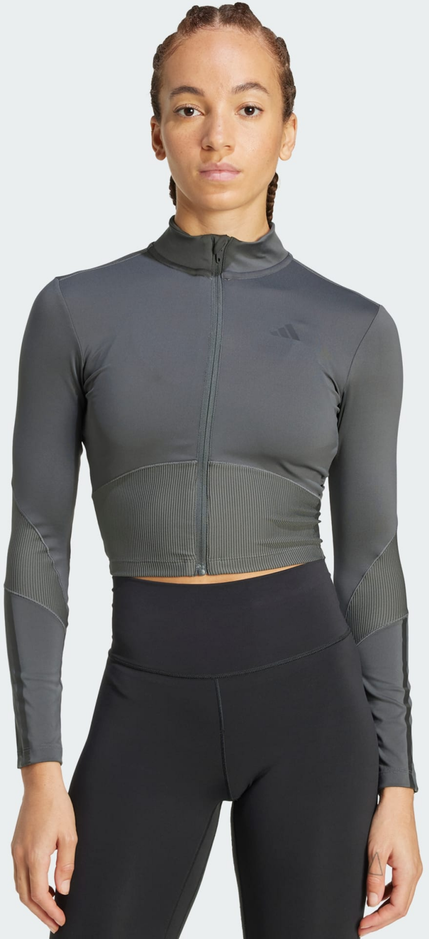 ADIDAS, Adidas Hyperglam Rib Zip Thru Cover Up