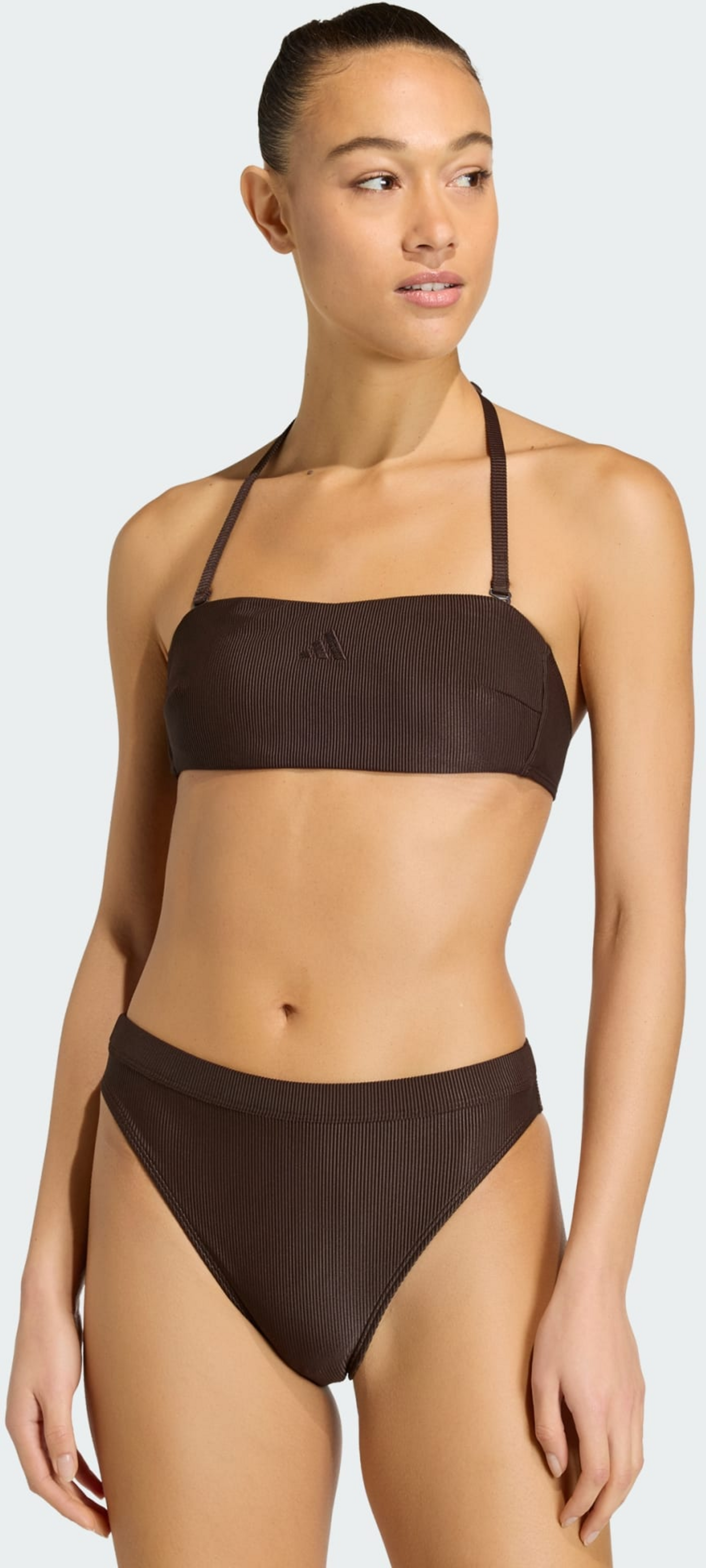 ADIDAS, Adidas Iconisea Ribbed Padded Bandeau Bikini&ouml;verdel
