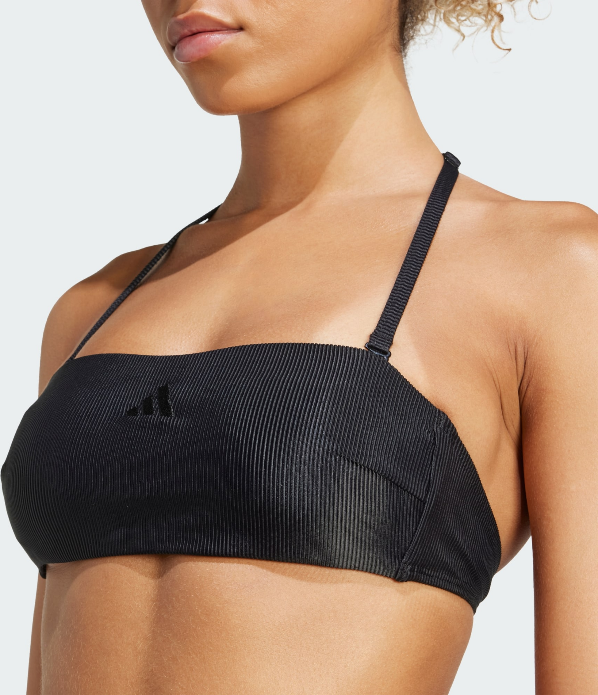 ADIDAS, Adidas Iconisea Ribbed Padded Bandeau Bikini&ouml;verdel