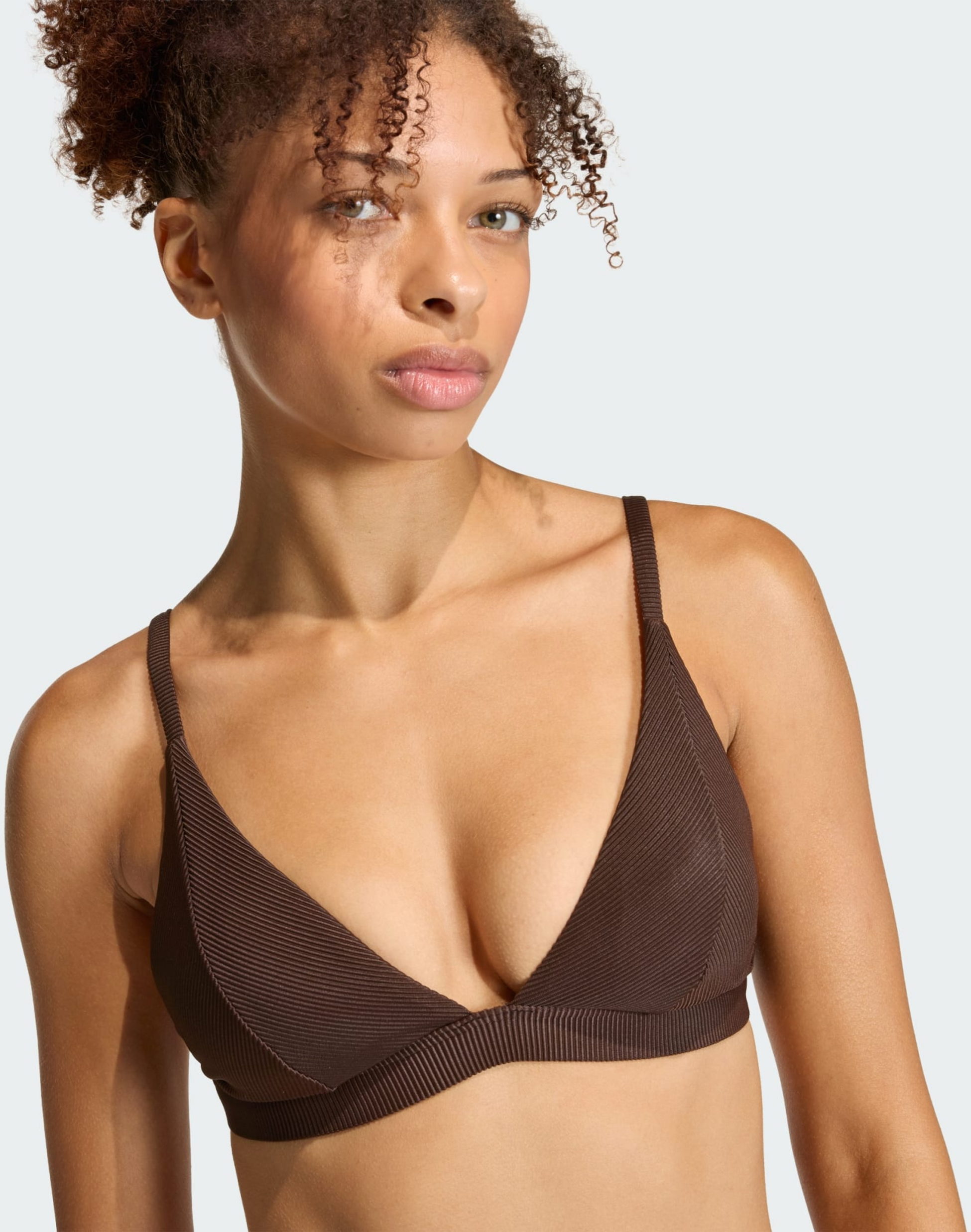 ADIDAS, Adidas Iconisea Ribbed Padded Triangle Bikiniöverdel