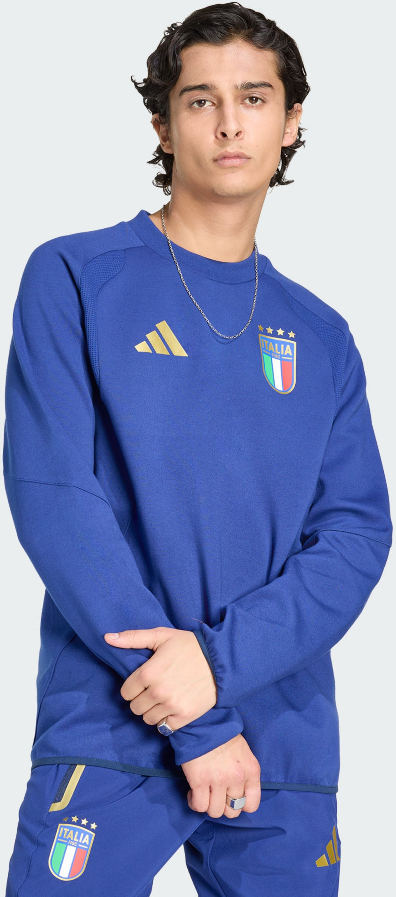 ADIDAS, Adidas Italy Tiro Travel Crew Sweatshirt