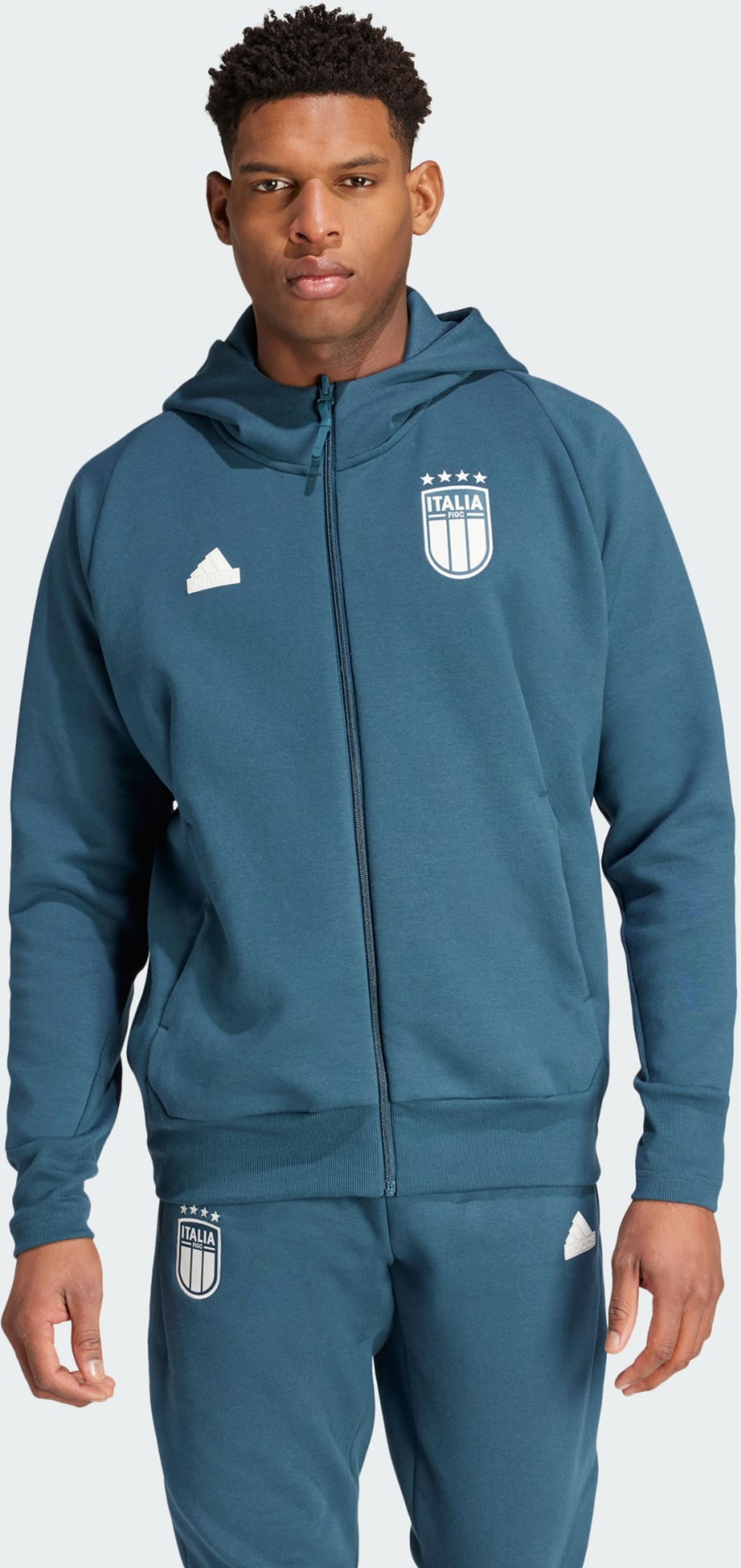 ADIDAS, Adidas Italy Travel Full-zip Hoodie