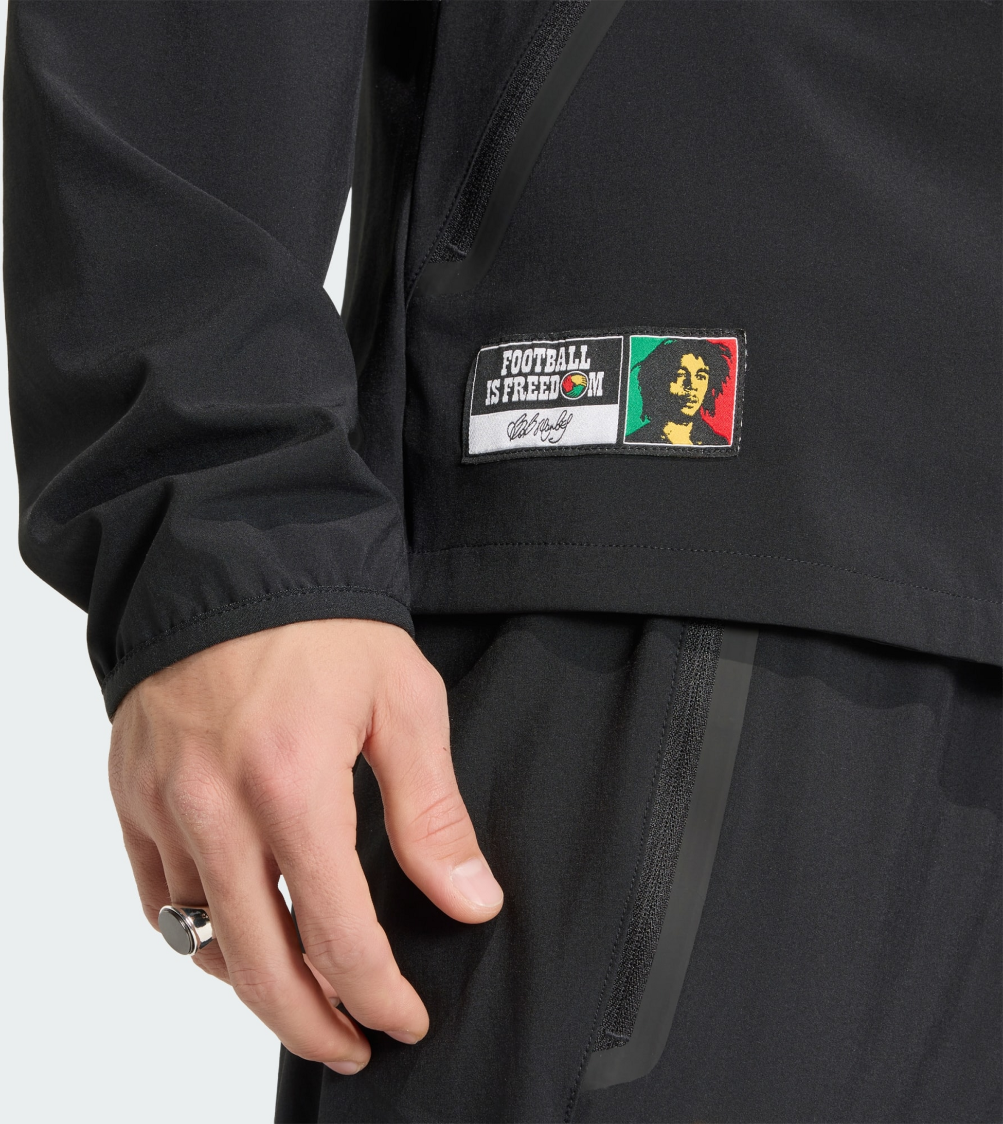 ADIDAS, Adidas Jamaica X Bob Marley Tiro Travel Full Zip Windbreaker Jacka