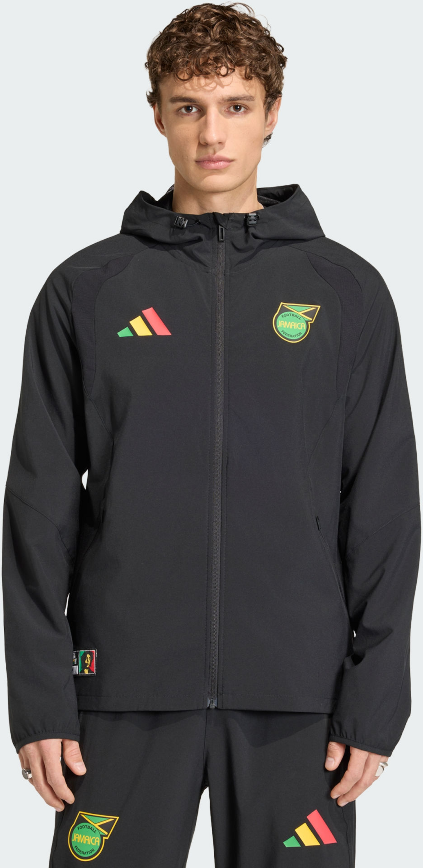 ADIDAS, Adidas Jamaica X Bob Marley Tiro Travel Full Zip Windbreaker Jacka