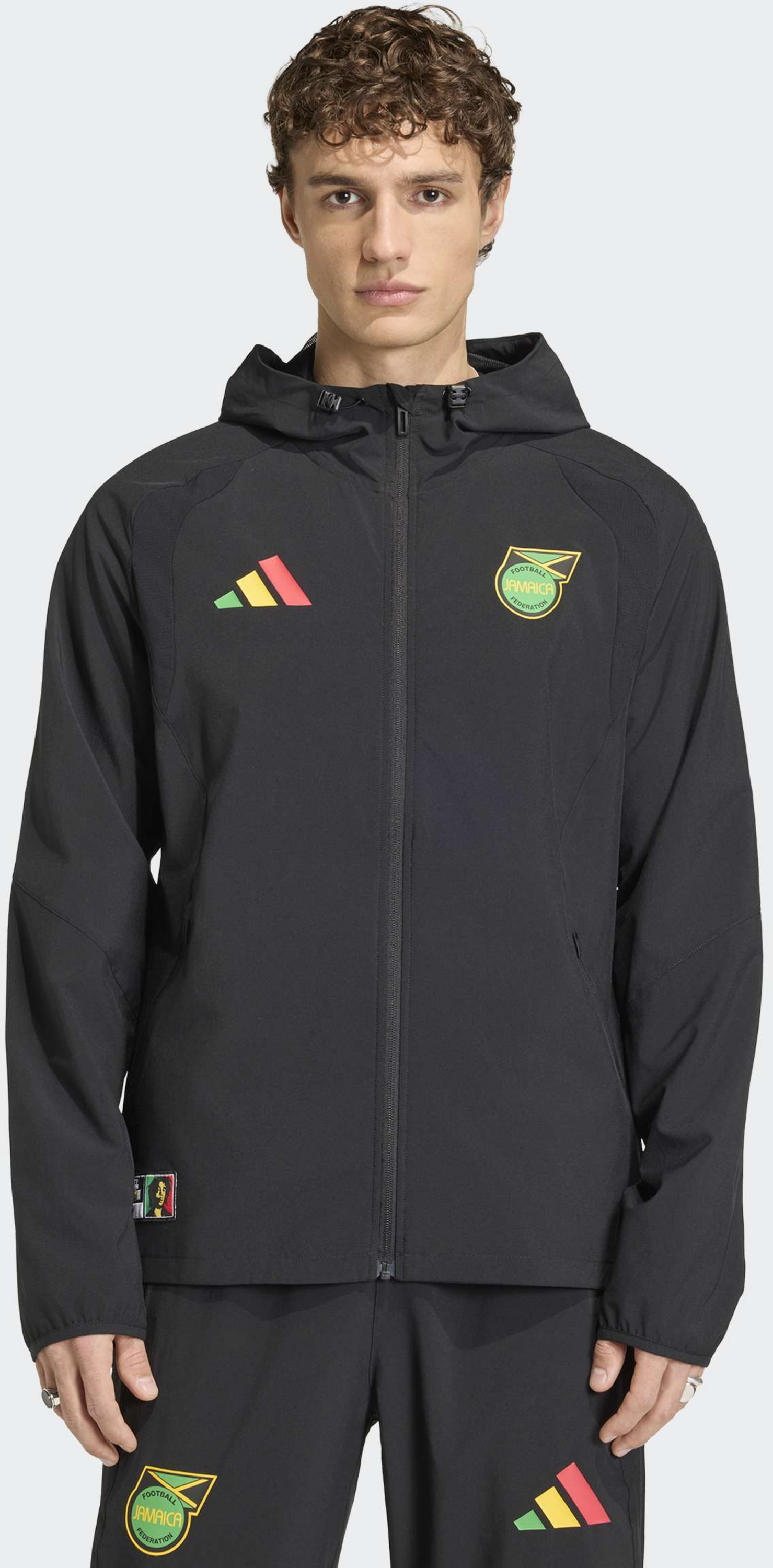 ADIDAS, Adidas Jamaica X Bob Marley Tiro Travel Full Zip Windbreaker Jacka