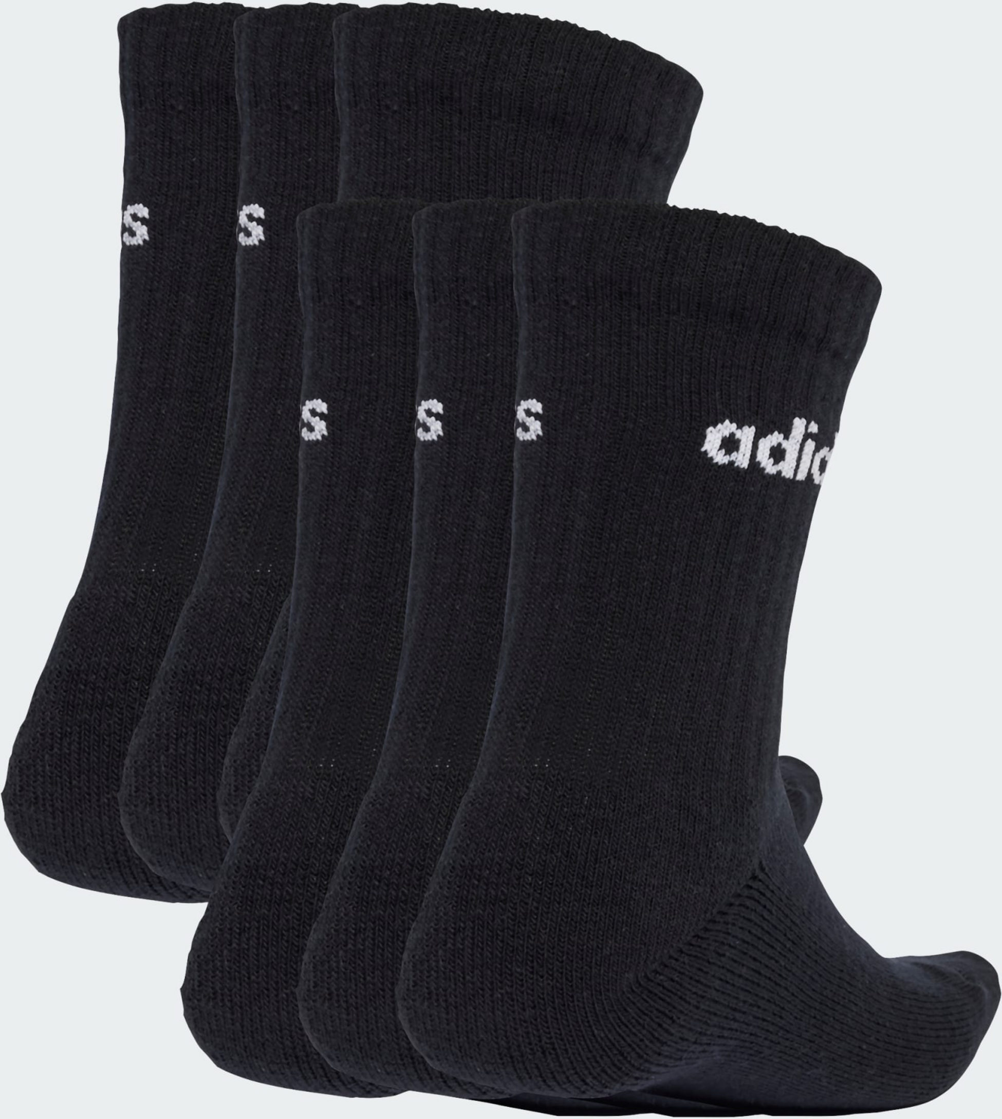 ADIDAS, Adidas Linear Crew Socks Vadderade Strumpor 6-pack