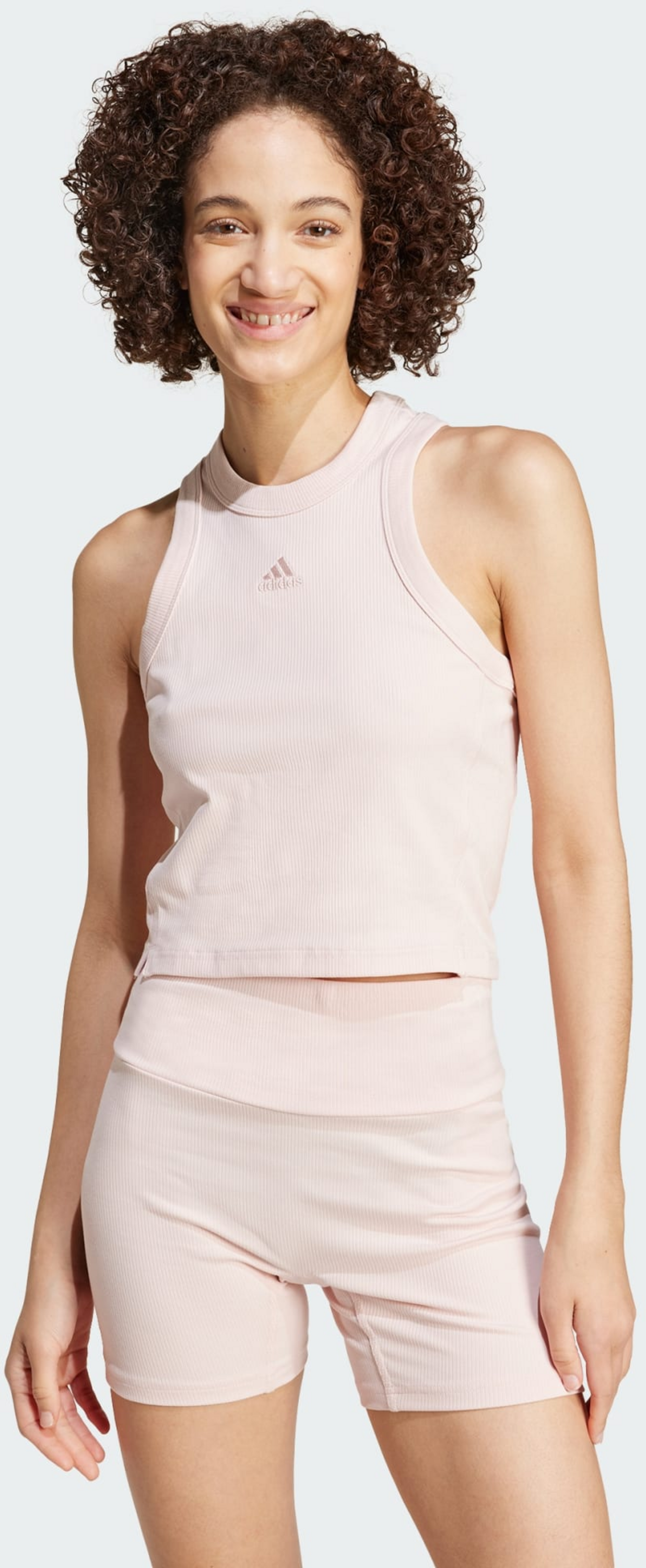 ADIDAS, Adidas Lounge Ribbed Crop Linne