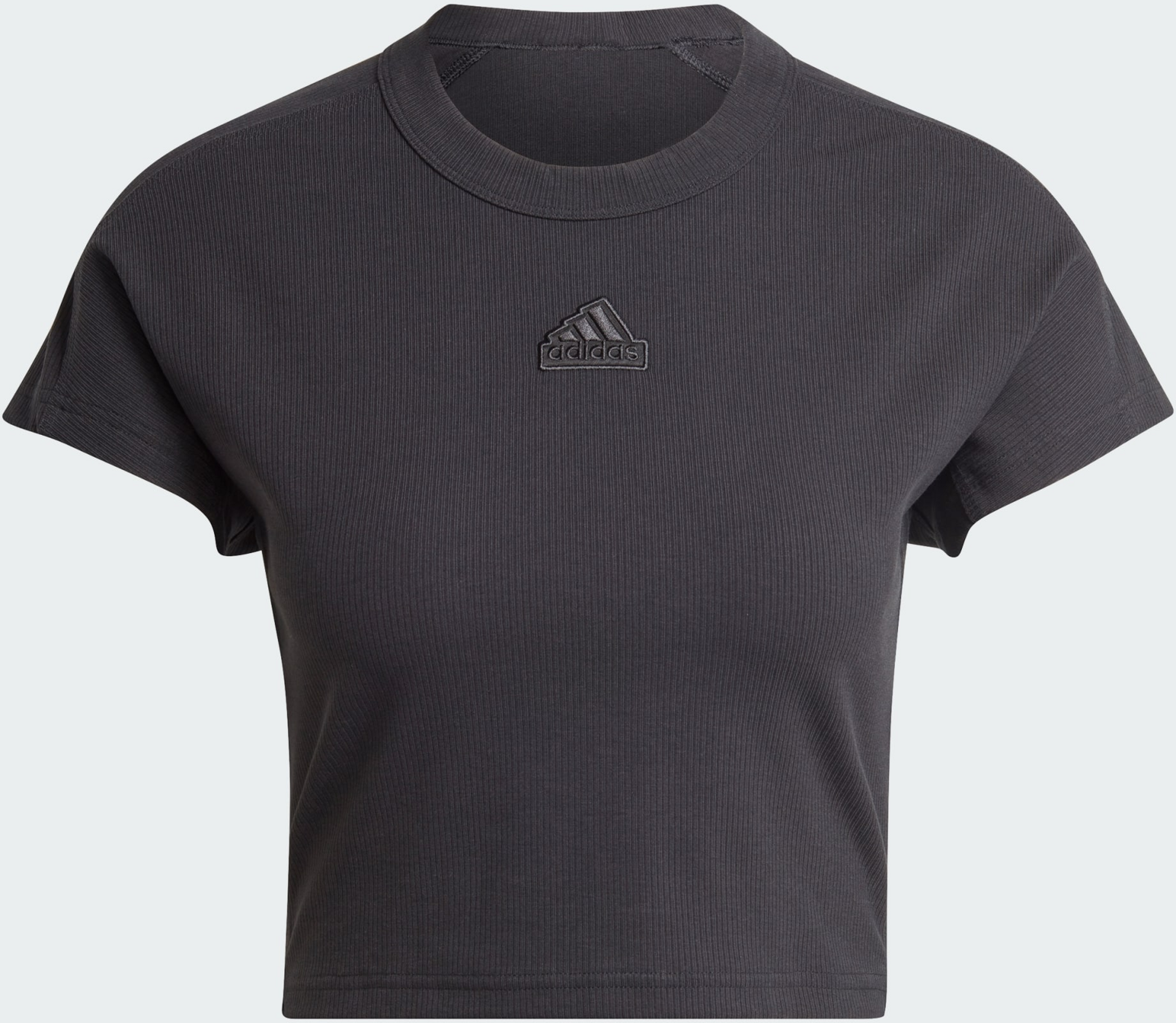 ADIDAS, Adidas Lounge Ribbed Crop T-shirt