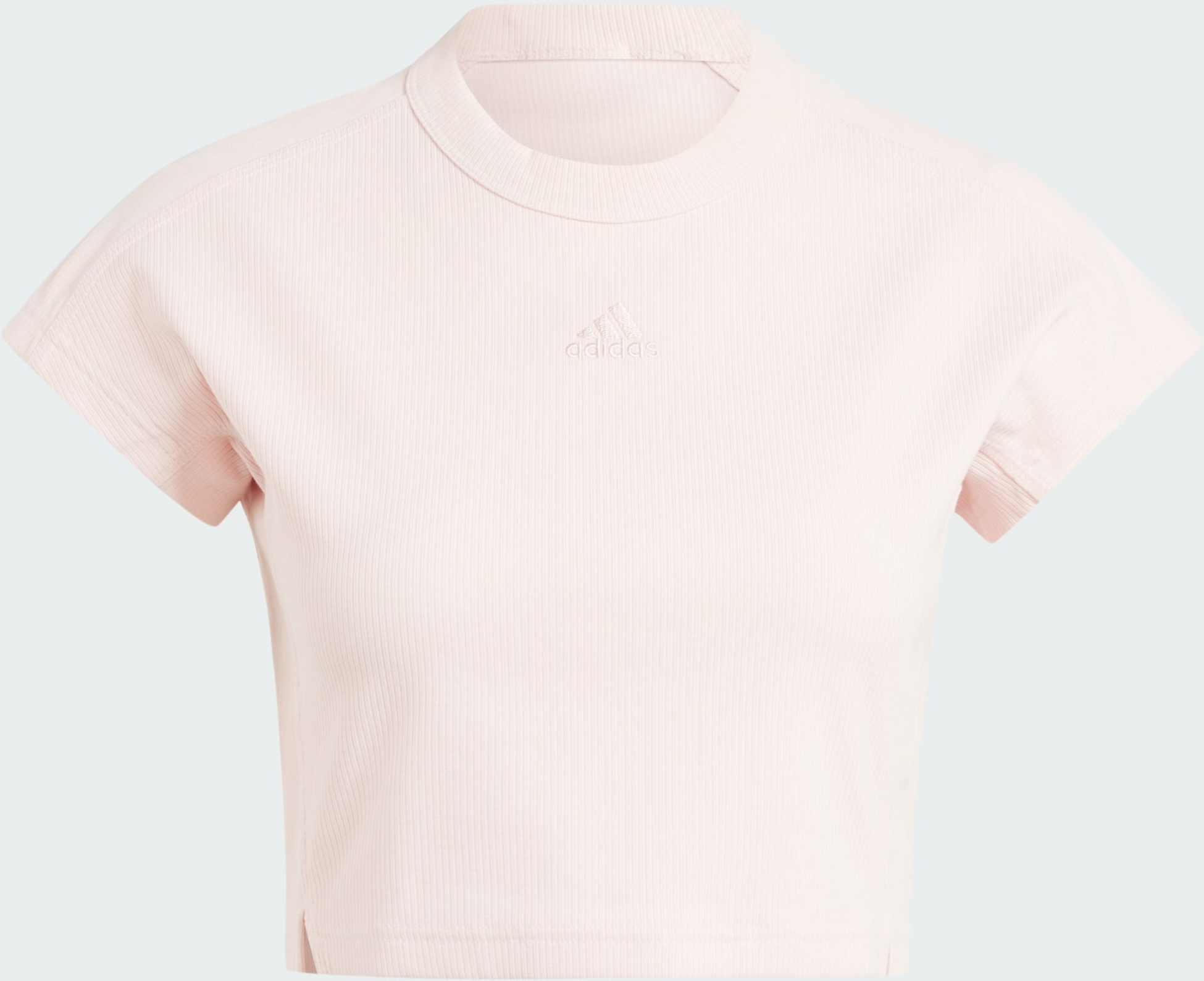 ADIDAS, Adidas Lounge Ribbed Crop T-shirt