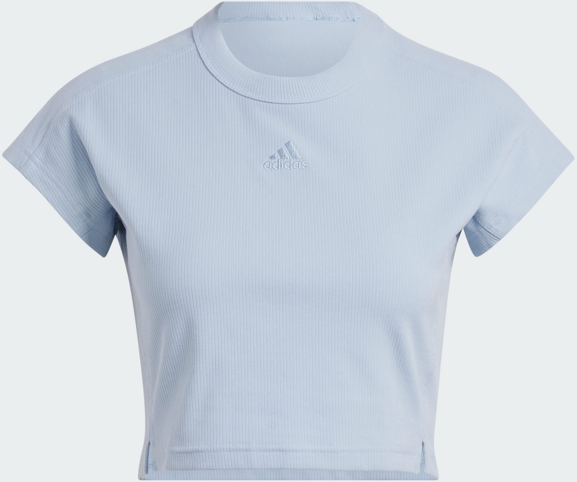 ADIDAS, Adidas Lounge Ribbed Crop T-shirt